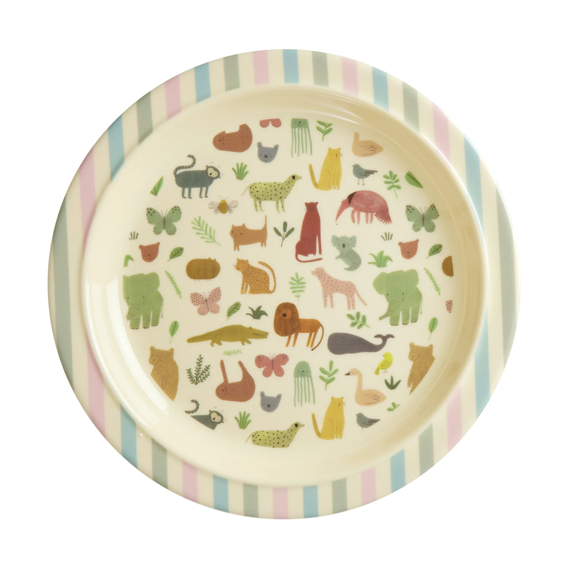 Piatto per bambini Ø 22 cm Rice, Sweet Jungle Print RICE