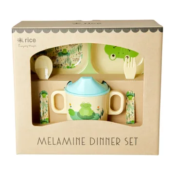 Stoviglie per bambini 4 pezzi Rice - Rana - RICE