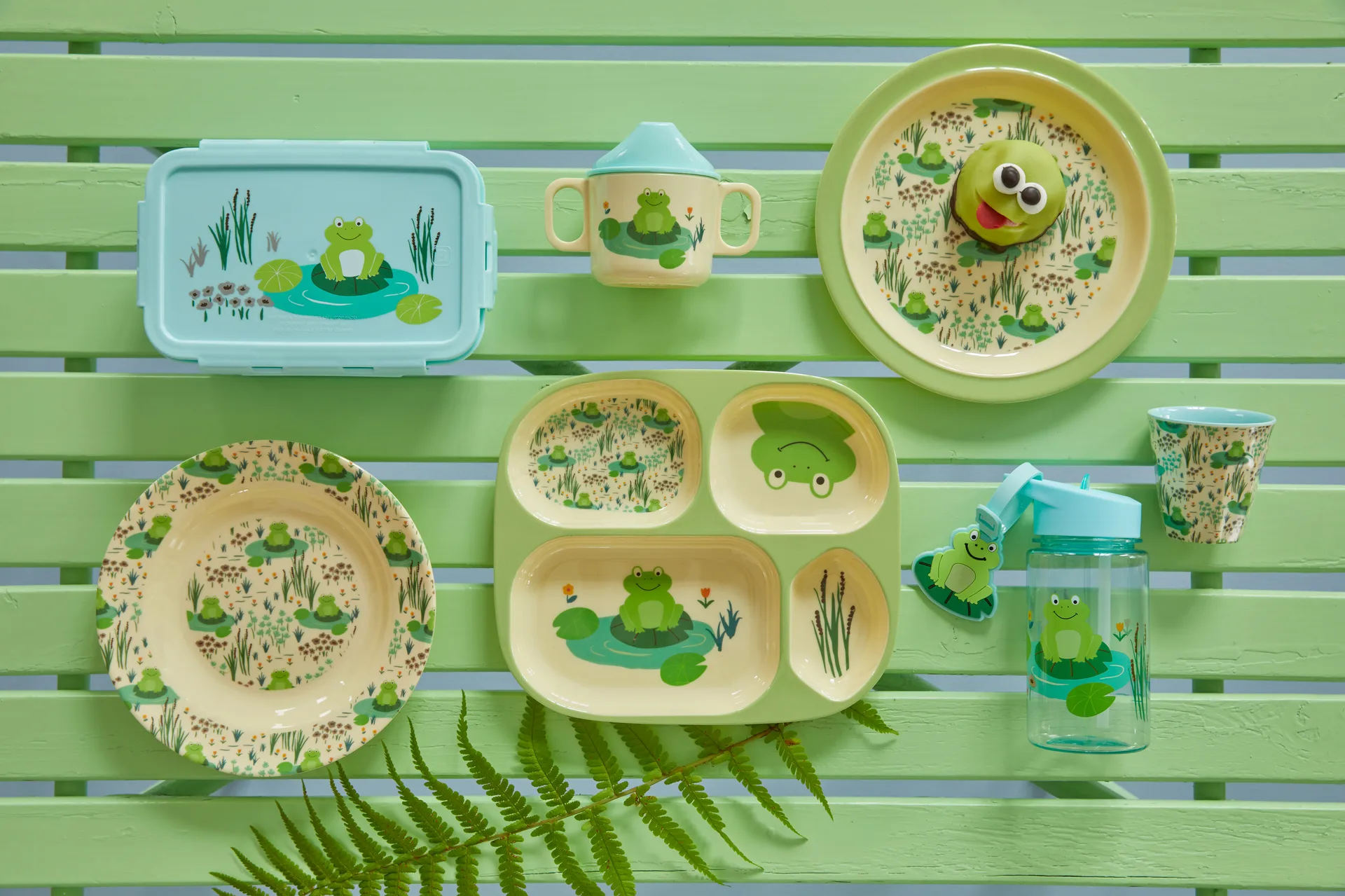 Stoviglie per bambini 4 pezzi Rice, Rana RICE
