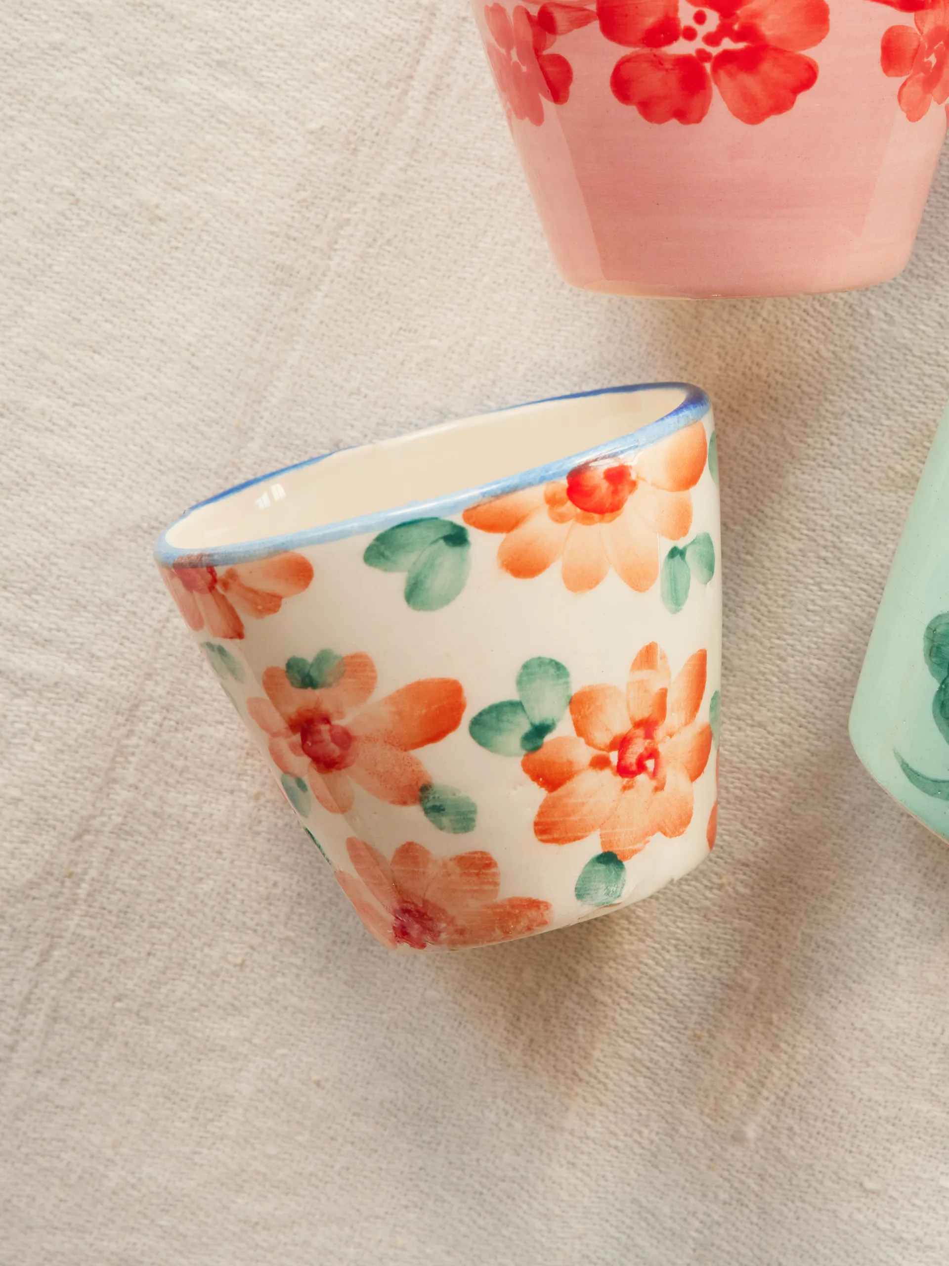 Tazza da espresso in ceramica Rice 7 cl, Arancio RICE