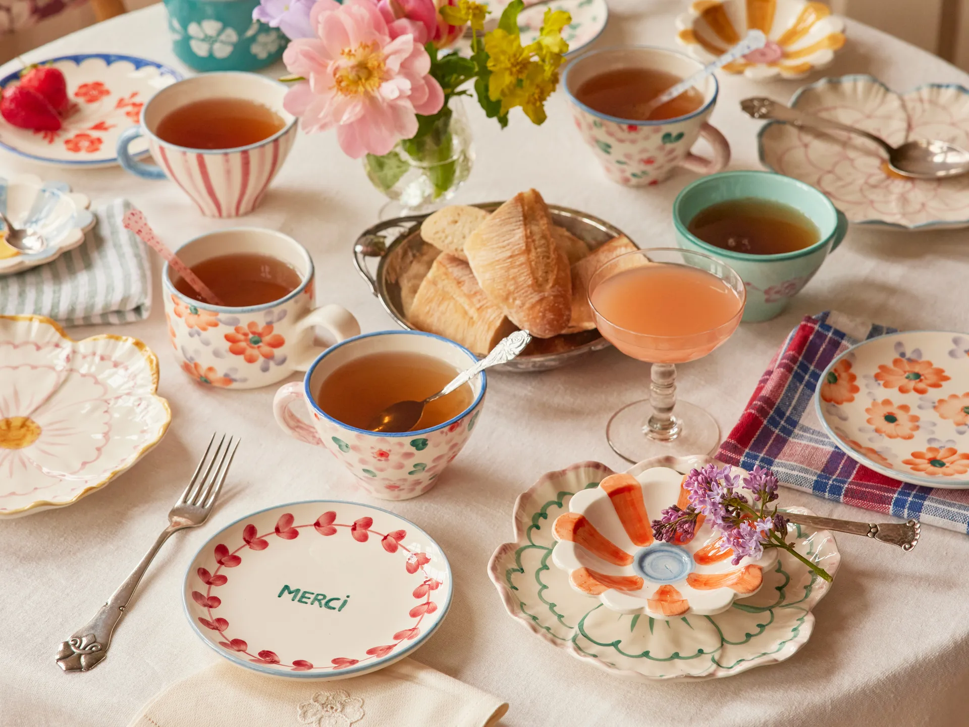 Tazza da tè in ceramica Rice, Vite RICE