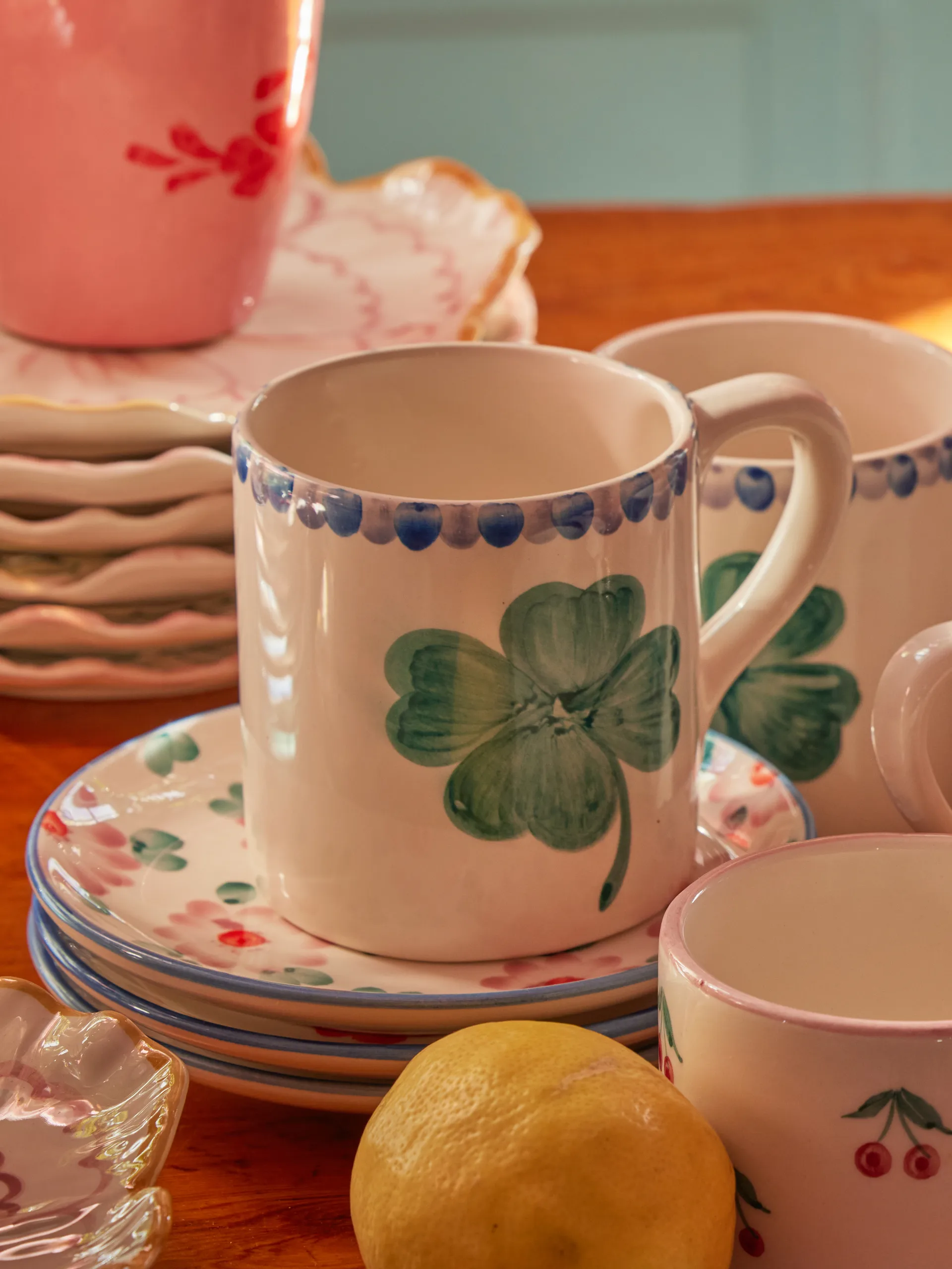 Tazza in ceramica Rice 42 cl, Quadrifoglio RICE