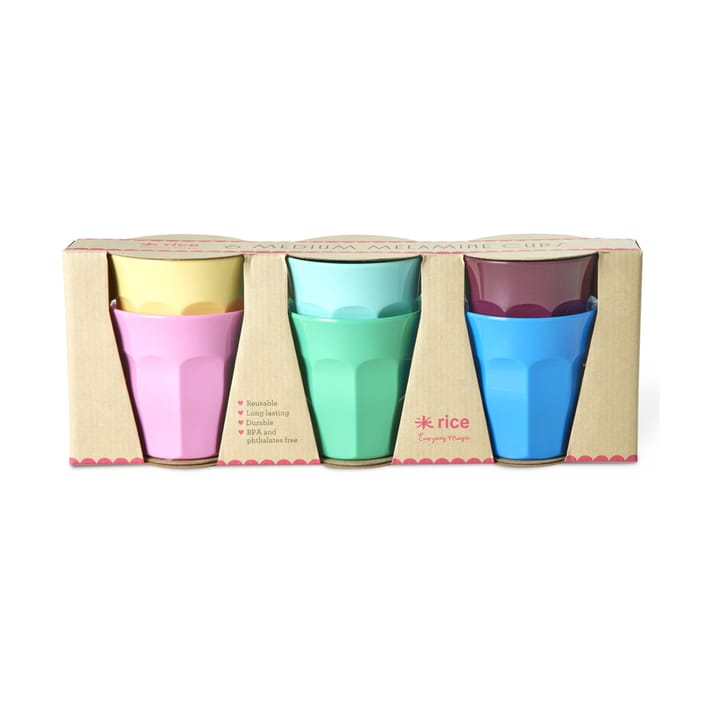 Tazza in melamina Rice media confezione da 6 pezzi - Show your true colors - RICE