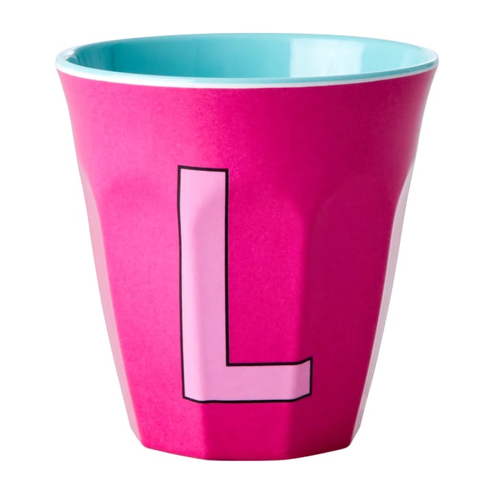 Tazza in melamina Rice media lettera -  L 30 cl - Fuchsia - RICE