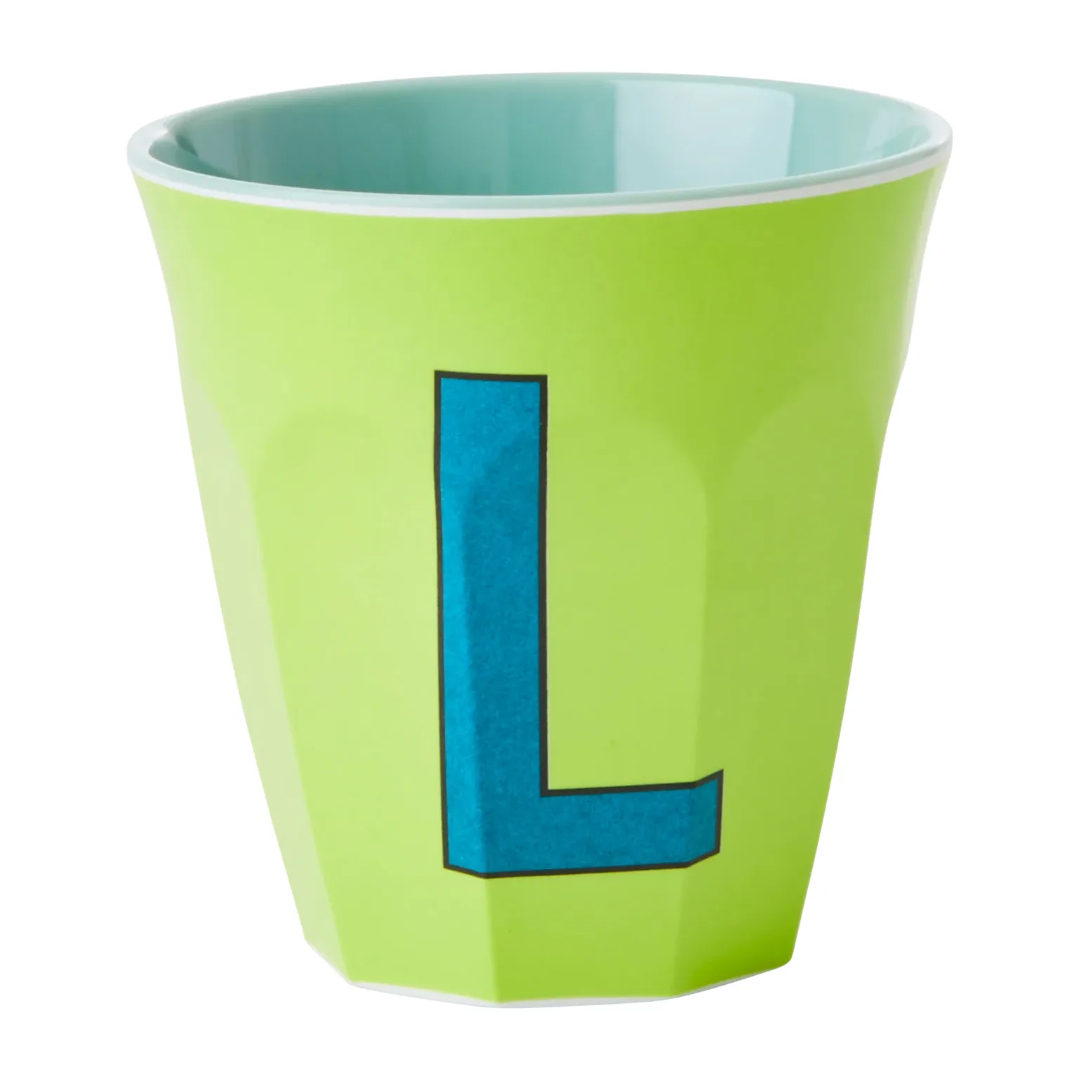 Tazza in melamina Rice media lettera - L 30 cl, Lime green RICE