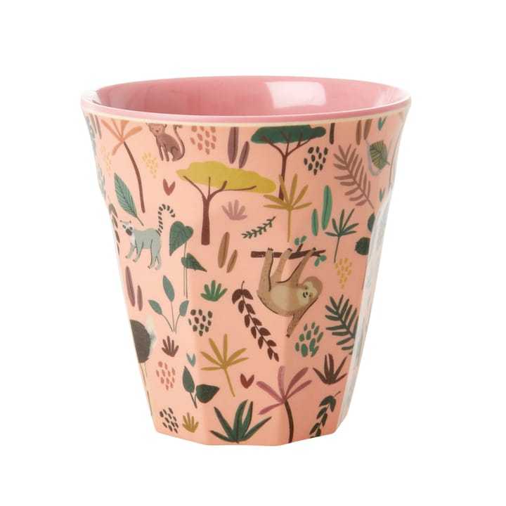 Tazza in melammina M Rice - coral-jungle animals - RICE