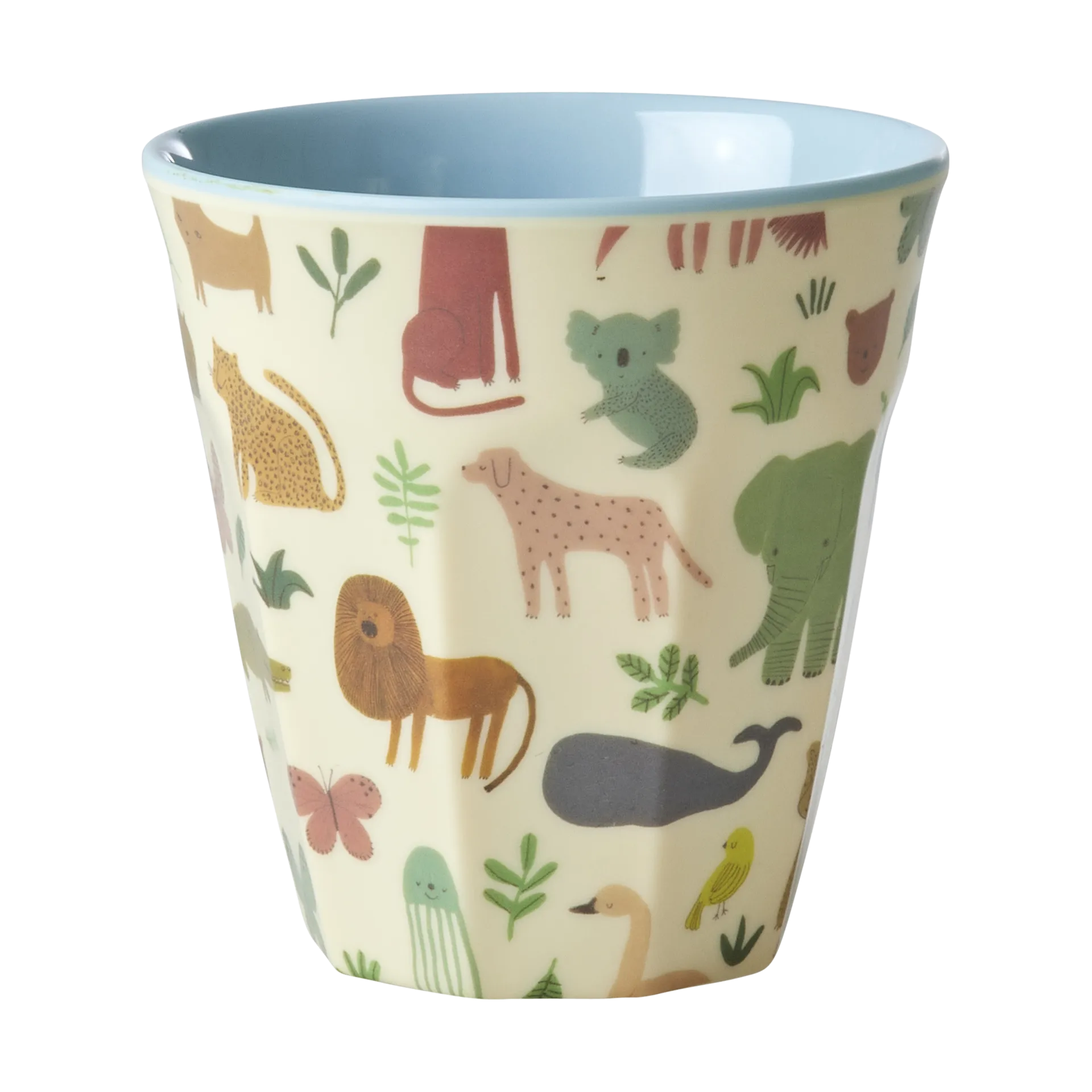 Tazza in melammina M Rice, Sweet Jungle Print - Blu tenue RICE