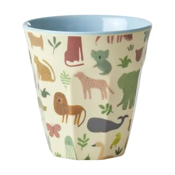 Tazza in melammina M Rice - Sweet Jungle Print - Blu tenue - RICE