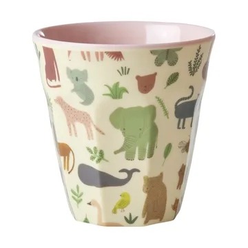 Tazza in melammina M Rice - Sweet Jungle Print-Rosa Tenue - RICE