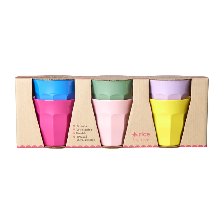 Tazza in melammina S confezione da 6 Rice - Multicolor - RICE