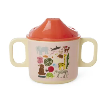 Tazza per bambini con due manici Rice wildlife 25 cl - Rosa - RICE