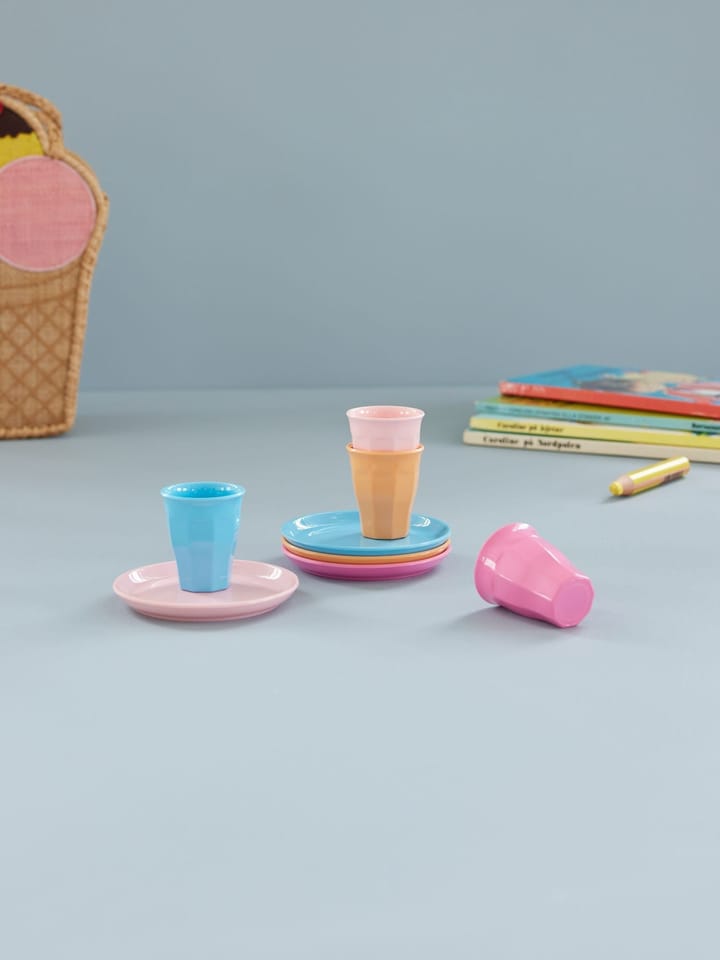 Tazzina da espresso Rice in melamina, confezione regalo 4 pezzi, Multicolore RICE