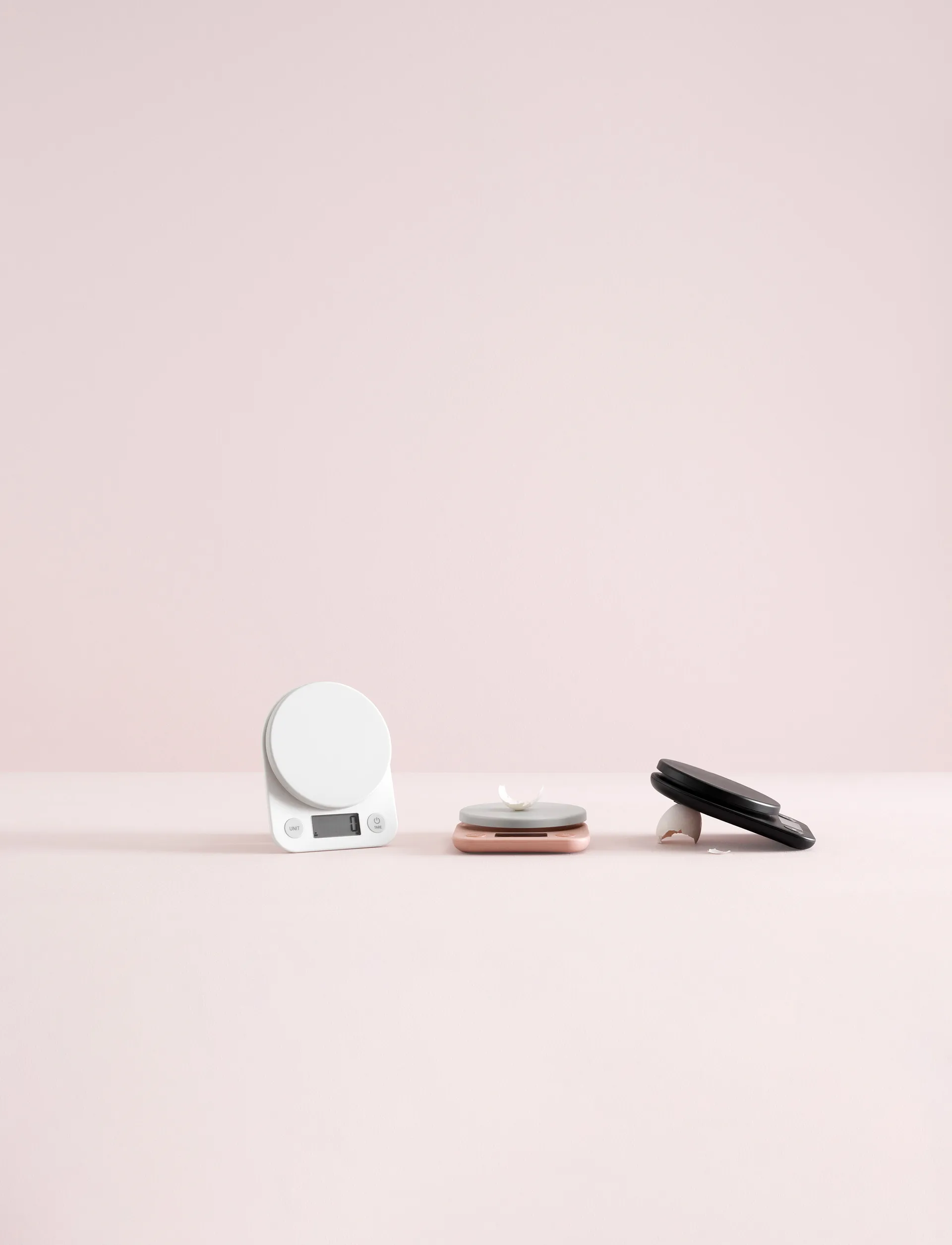 Bilancia da cucina FOODIE, Bianco RIG-TIG