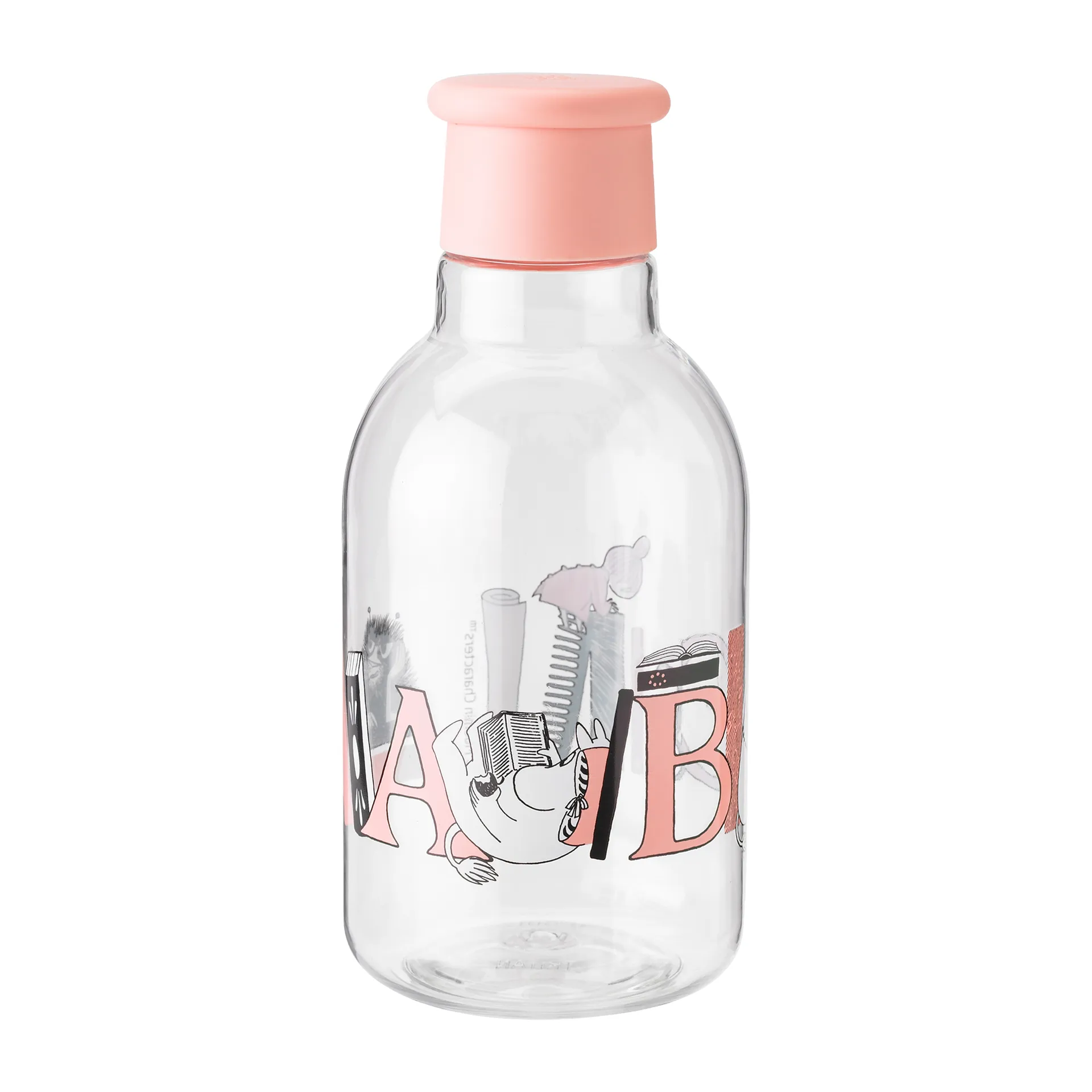 Bottiglia DRINK-IT Moomin ABC 0,5 litri, Salmon RIG-TIG