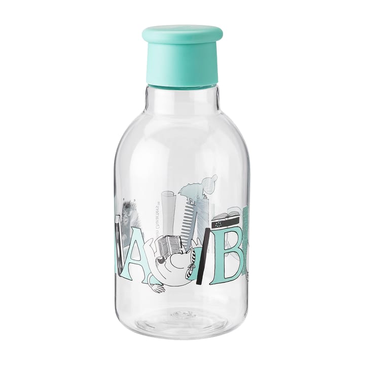 Bottiglia DRINK-IT Moomin ABC 0,5 litri - Turchese - RIG-TIG