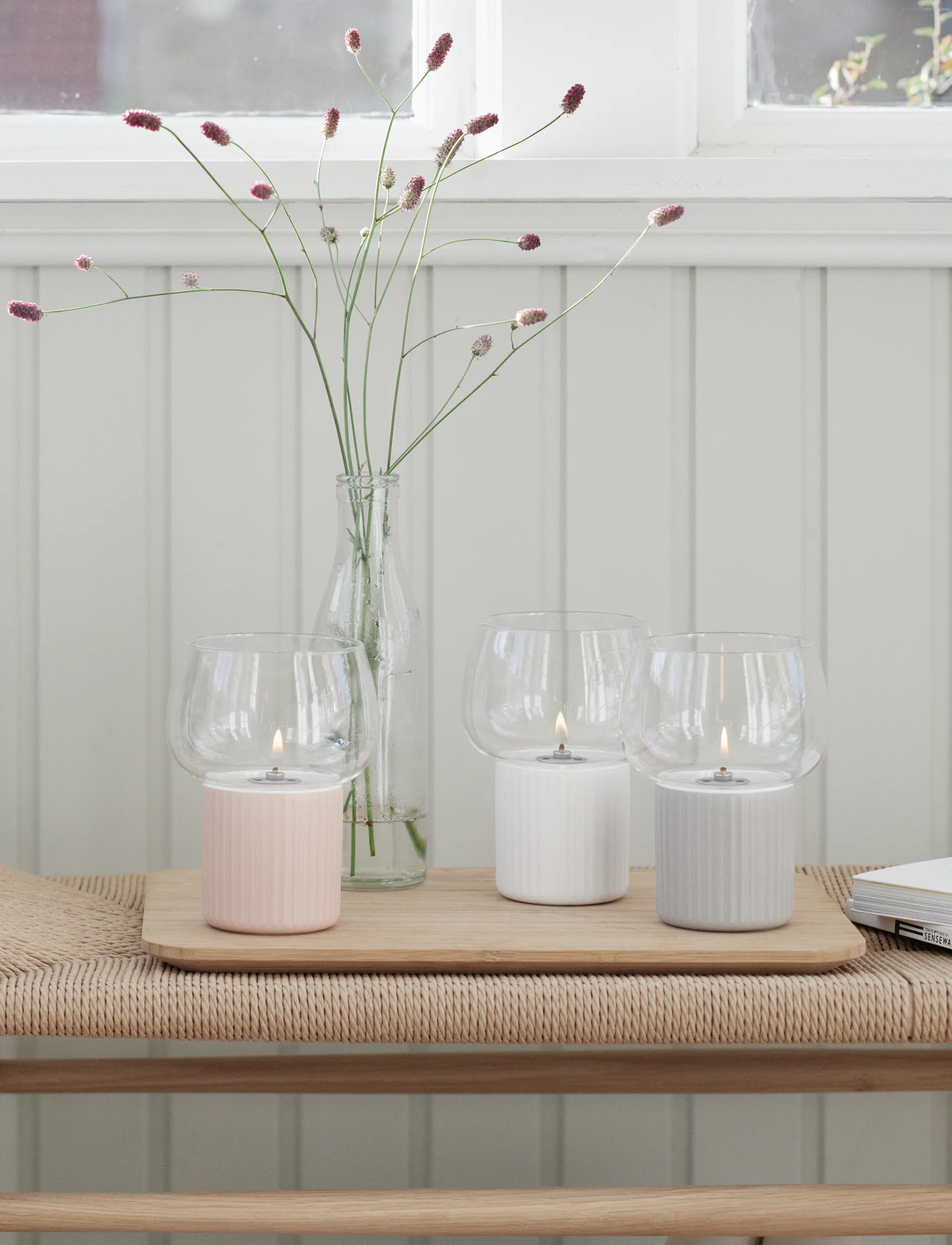 Lampada ad olio HYGGE Hurricane, 16 cm, Grey RIG-TIG