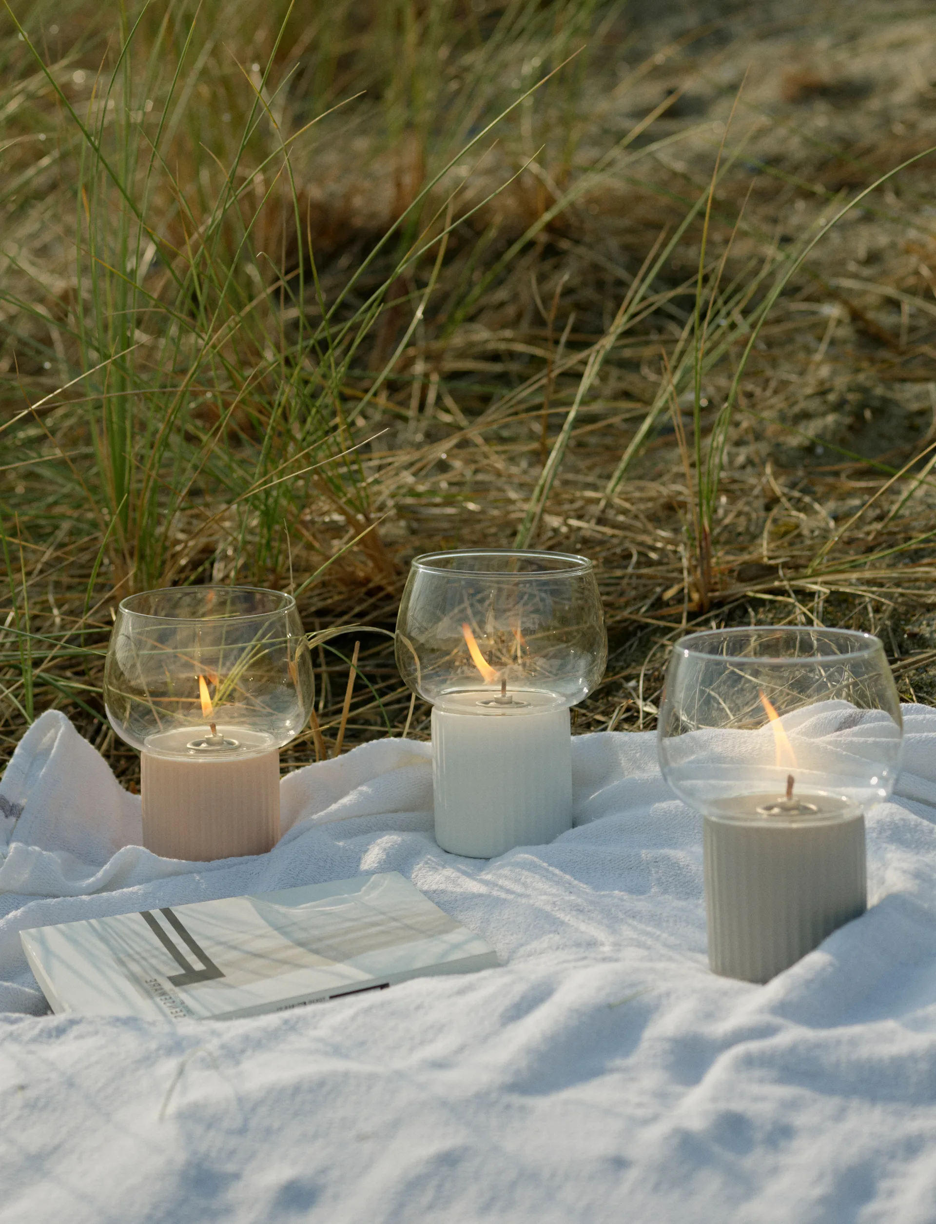 Lampada ad olio HYGGE Hurricane, 16 cm, Grey RIG-TIG