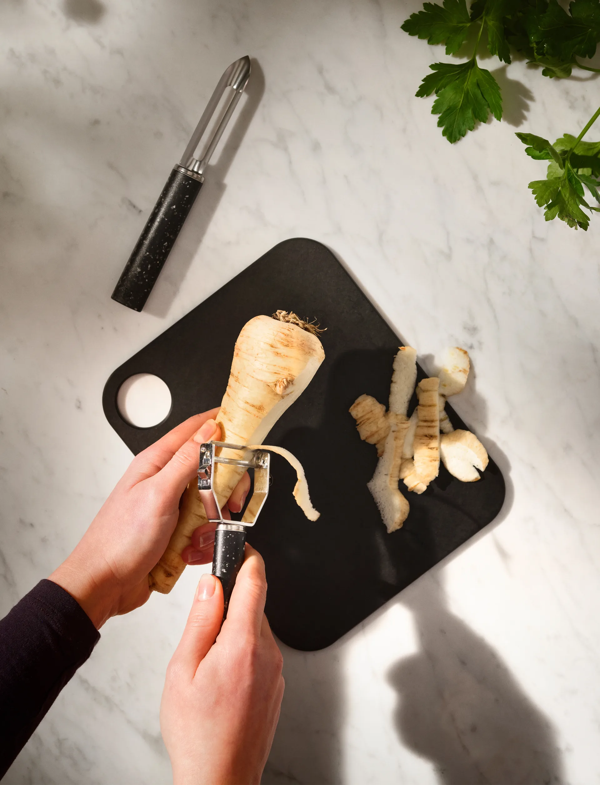 Pelapatate universale REDO Y 14,7 cm, Black RIG-TIG