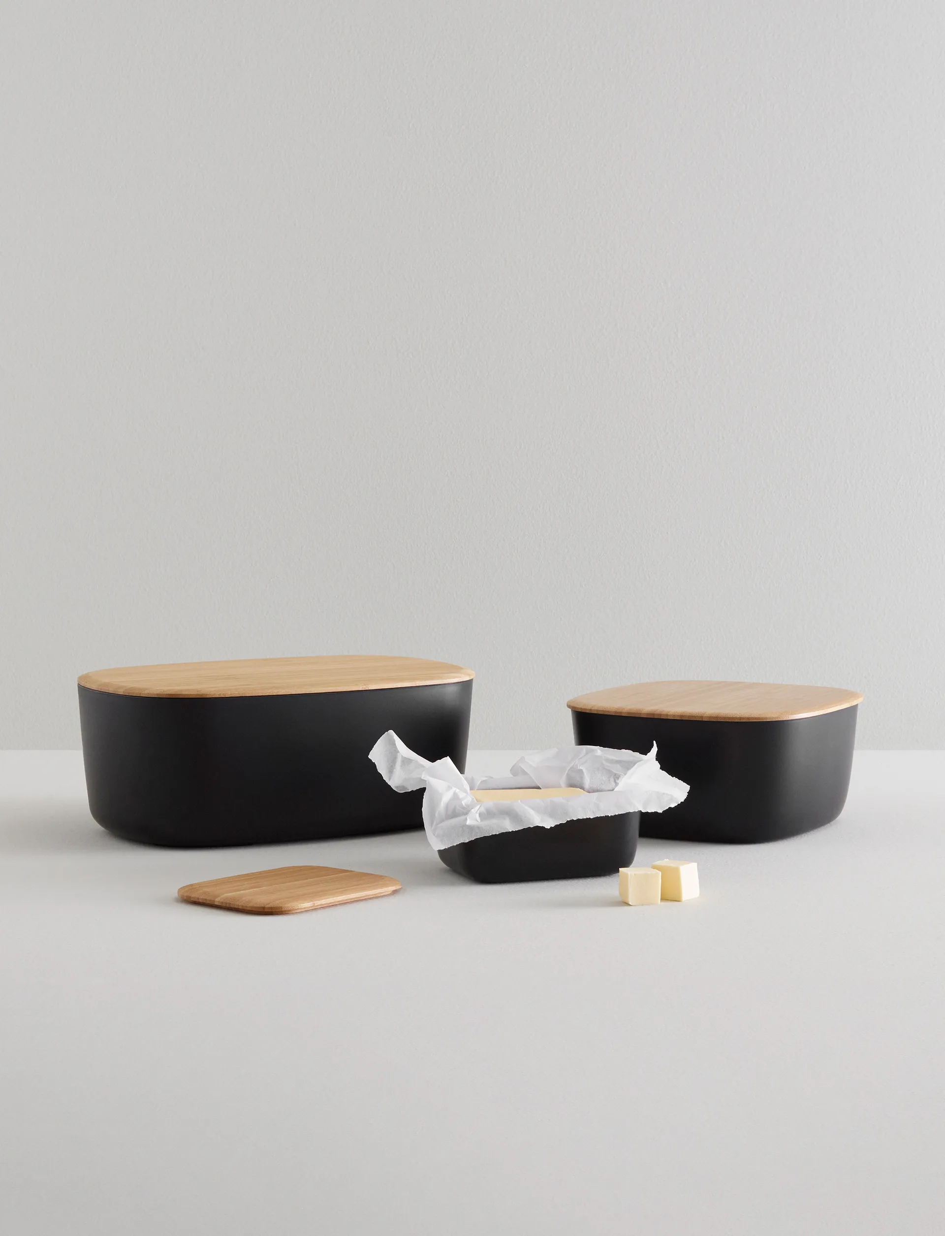 Portapane BOX-IT 23x23 cm, Nero RIG-TIG