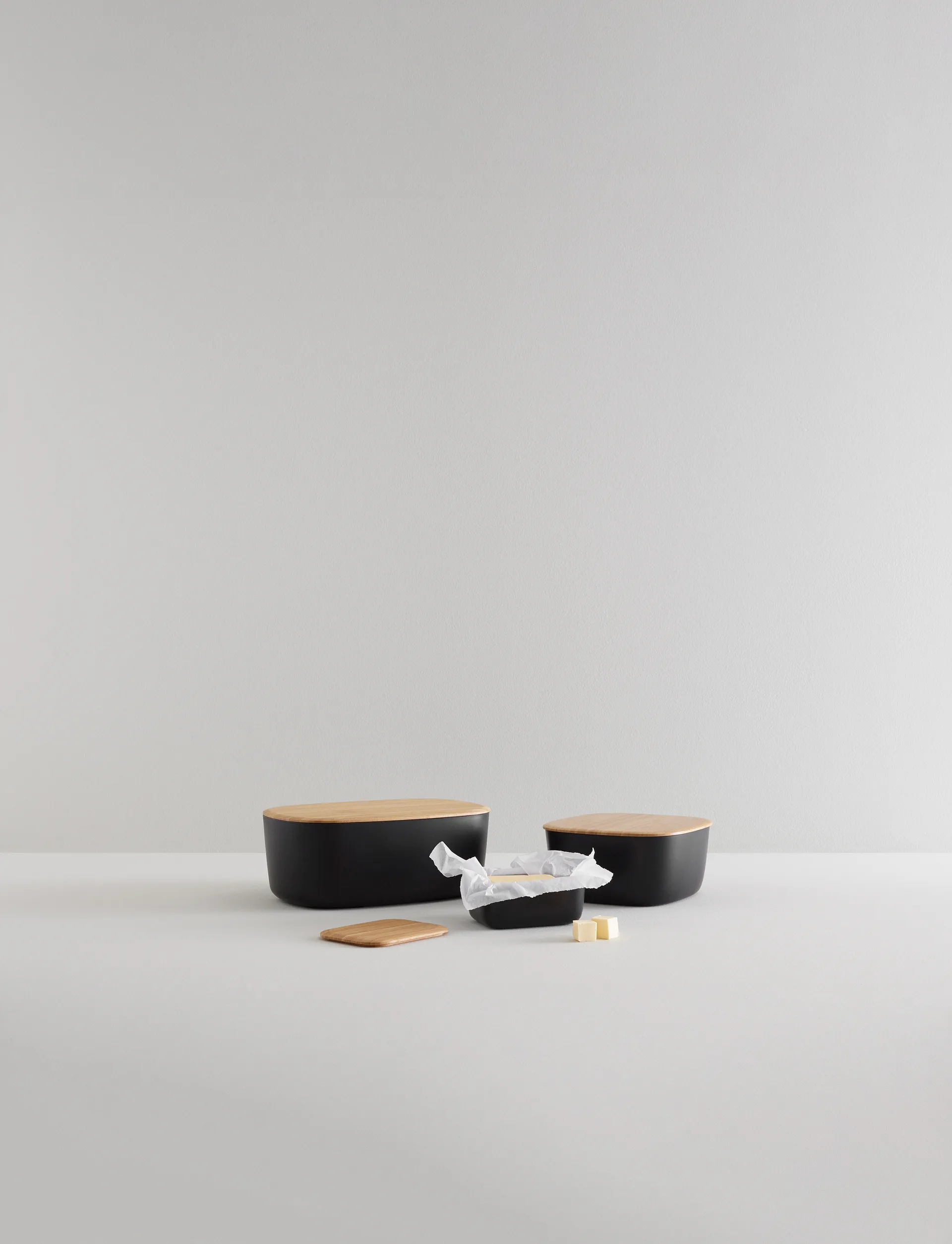 Portapane BOX-IT 23x23 cm, Nero RIG-TIG