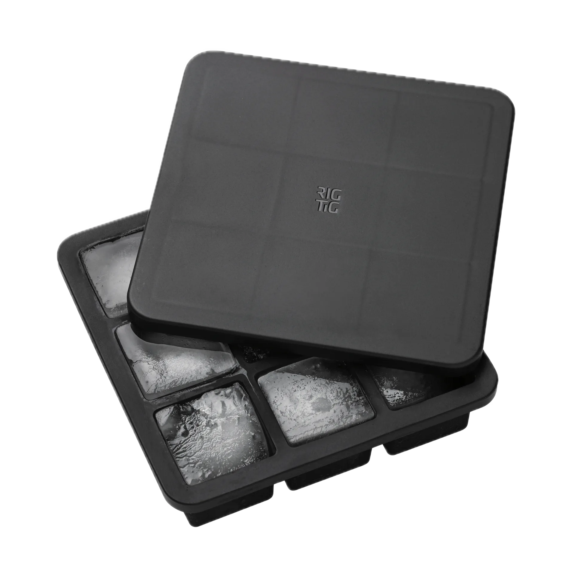 Stampo per cubetti di ghiaccio FREEZE-IT con coperchio, 5x19x19 cm RIG-TIG