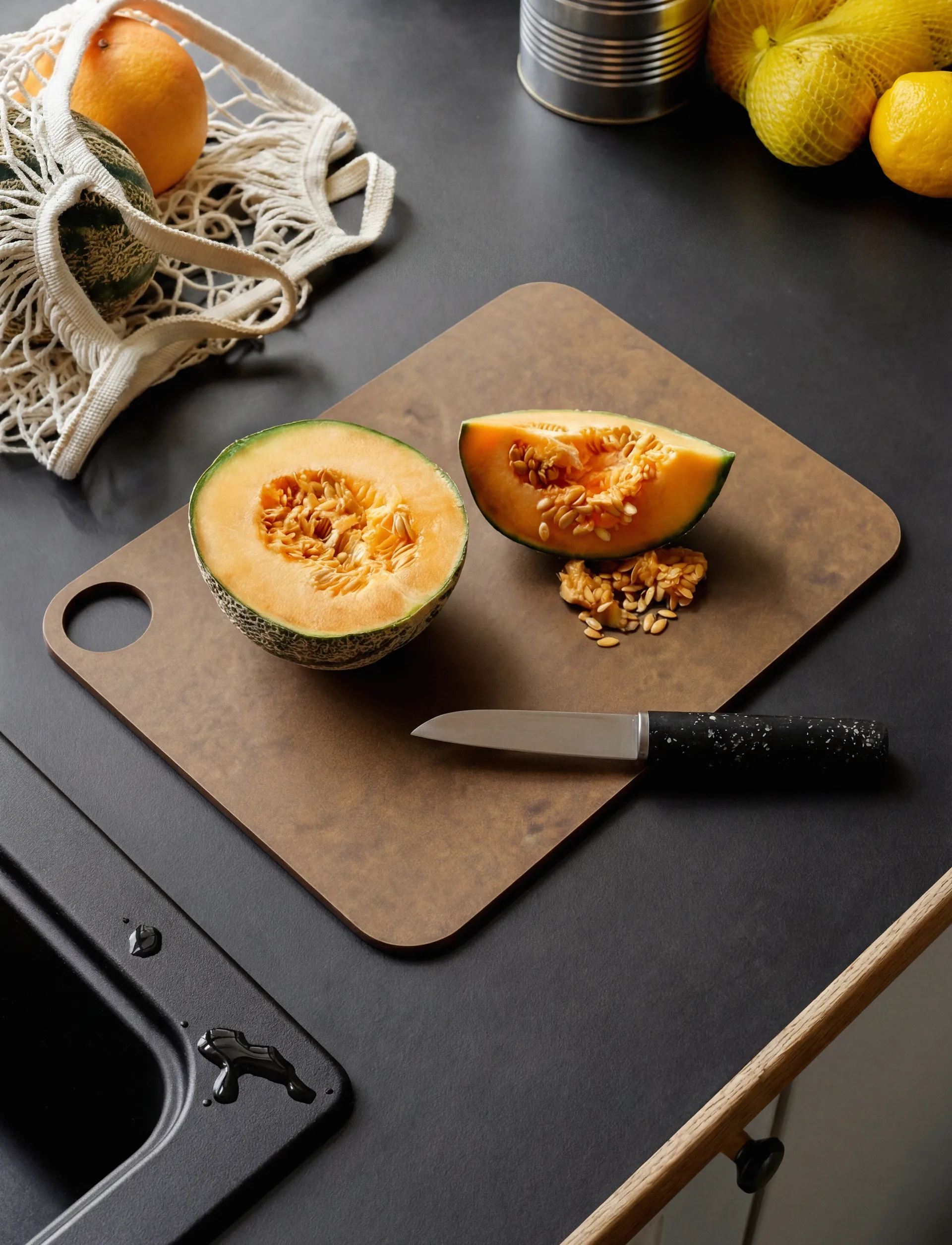 Tagliere CUT-IT, Marrone, 23,5×31 cm RIG-TIG