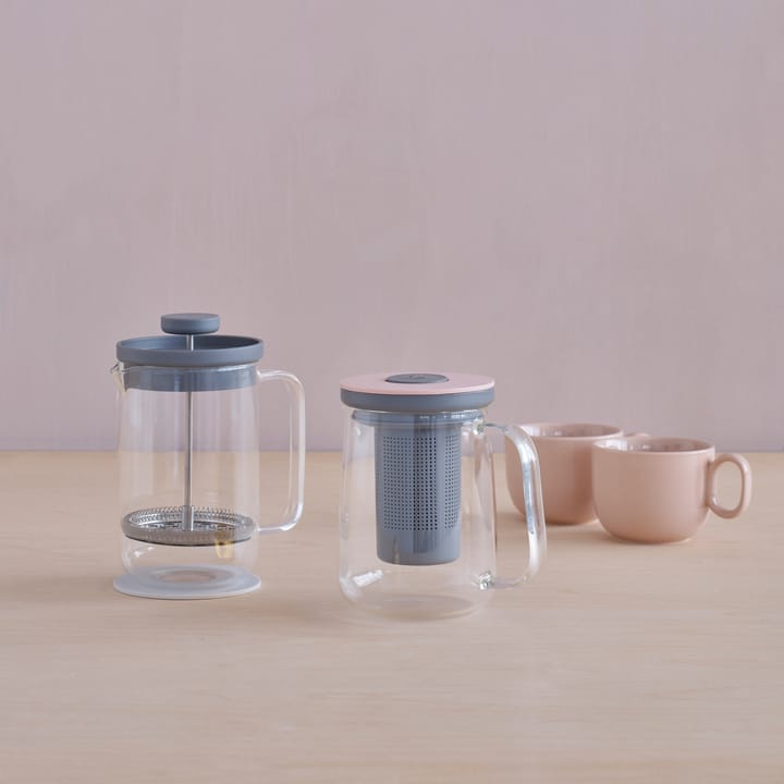 Tea press Brew-It 0,7 L, grigio-rosa RIG-TIG