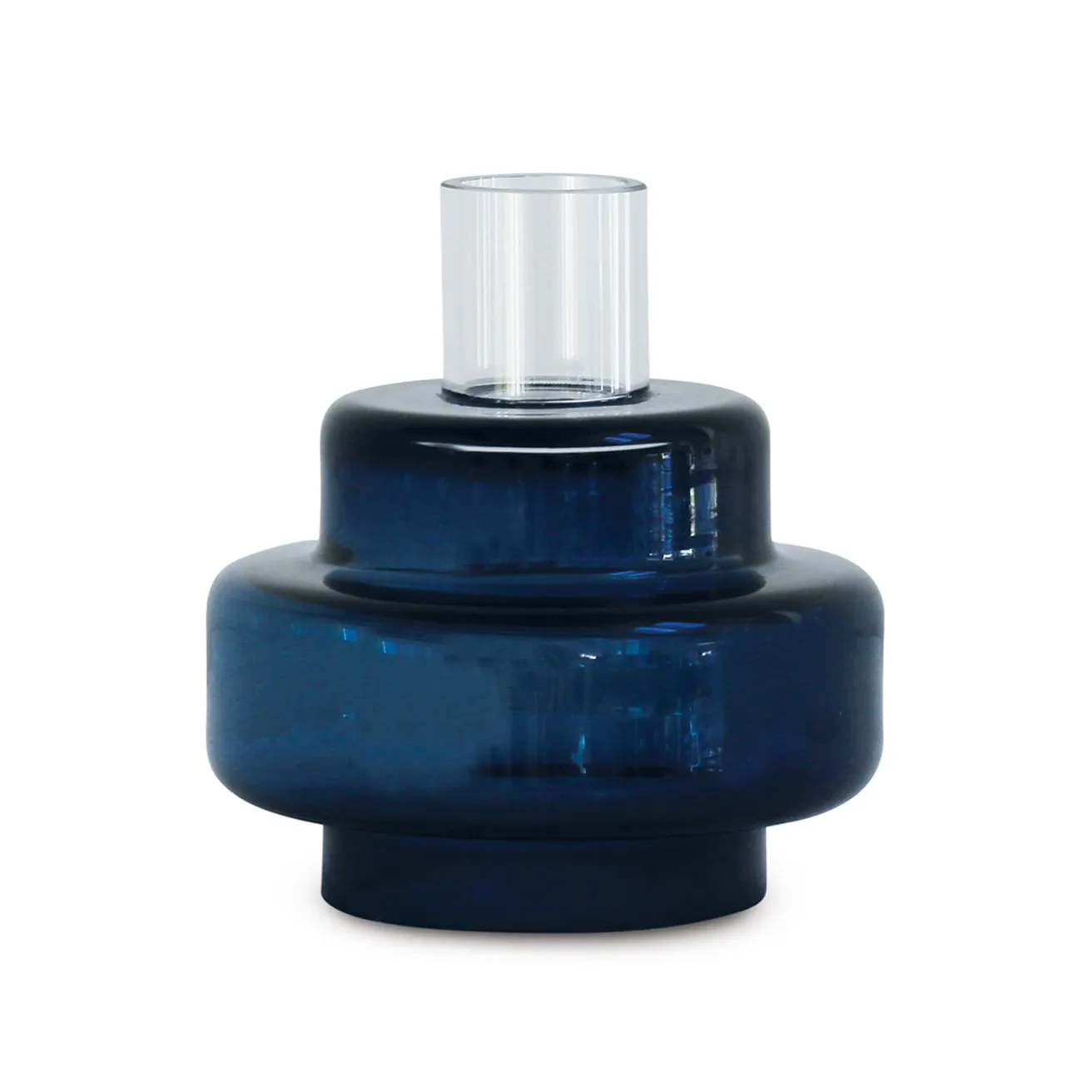 Candeliere in vetro n. 54, indigo blue Ro Collection