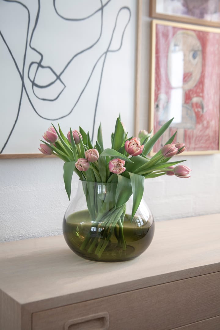 Vaso Flower nr. 23, Verde muschio  Ro Collection