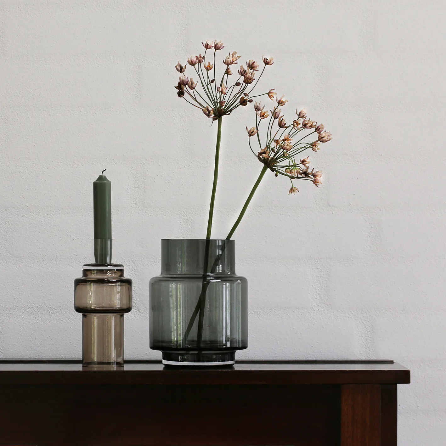 Vaso Hurricane nr. 53, smoked grey Ro Collection