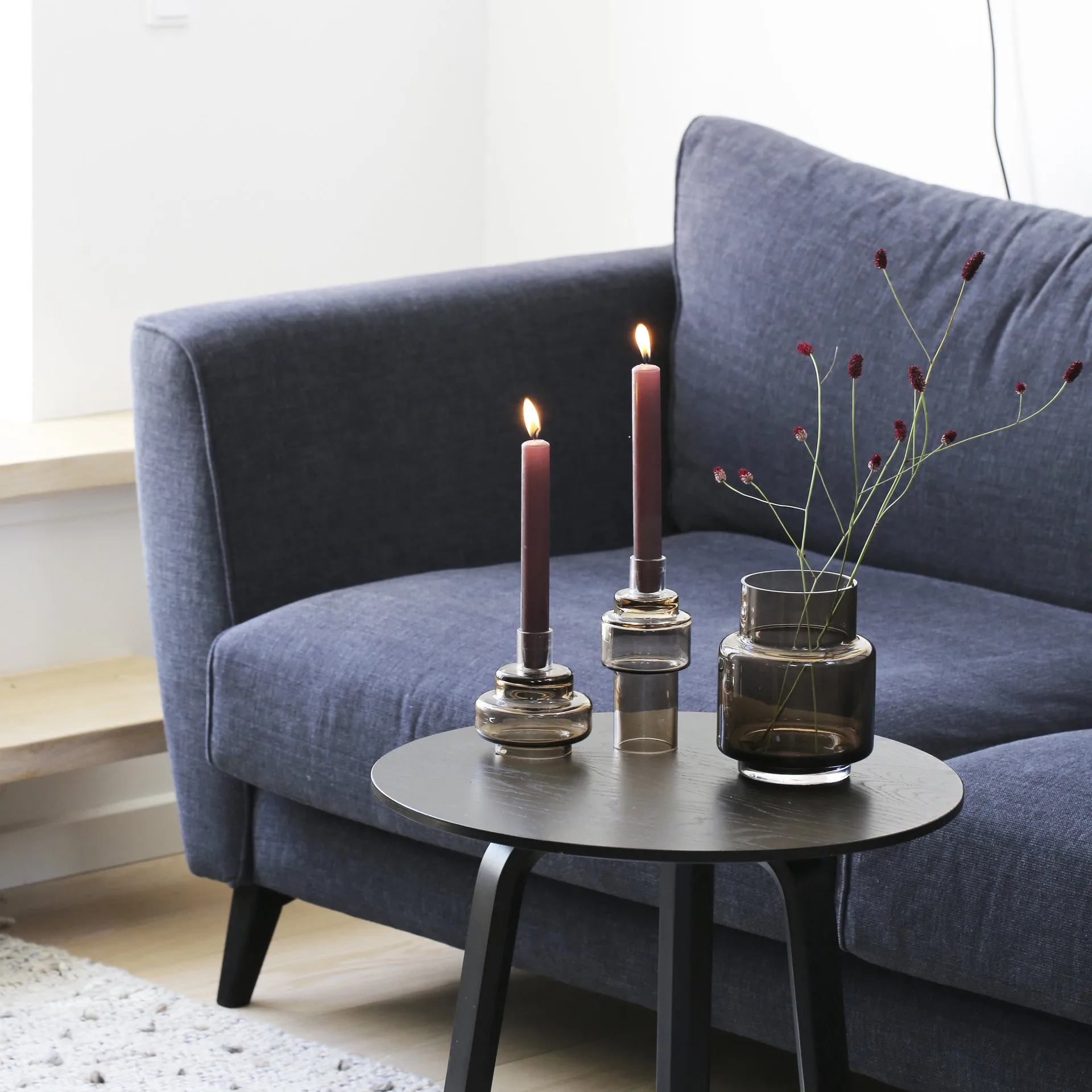 Vaso Hurricane nr. 53, smoked grey Ro Collection