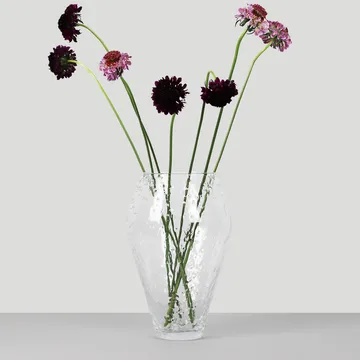 Vaso in vetro Crushed grande - Trasparente - Ro Collection