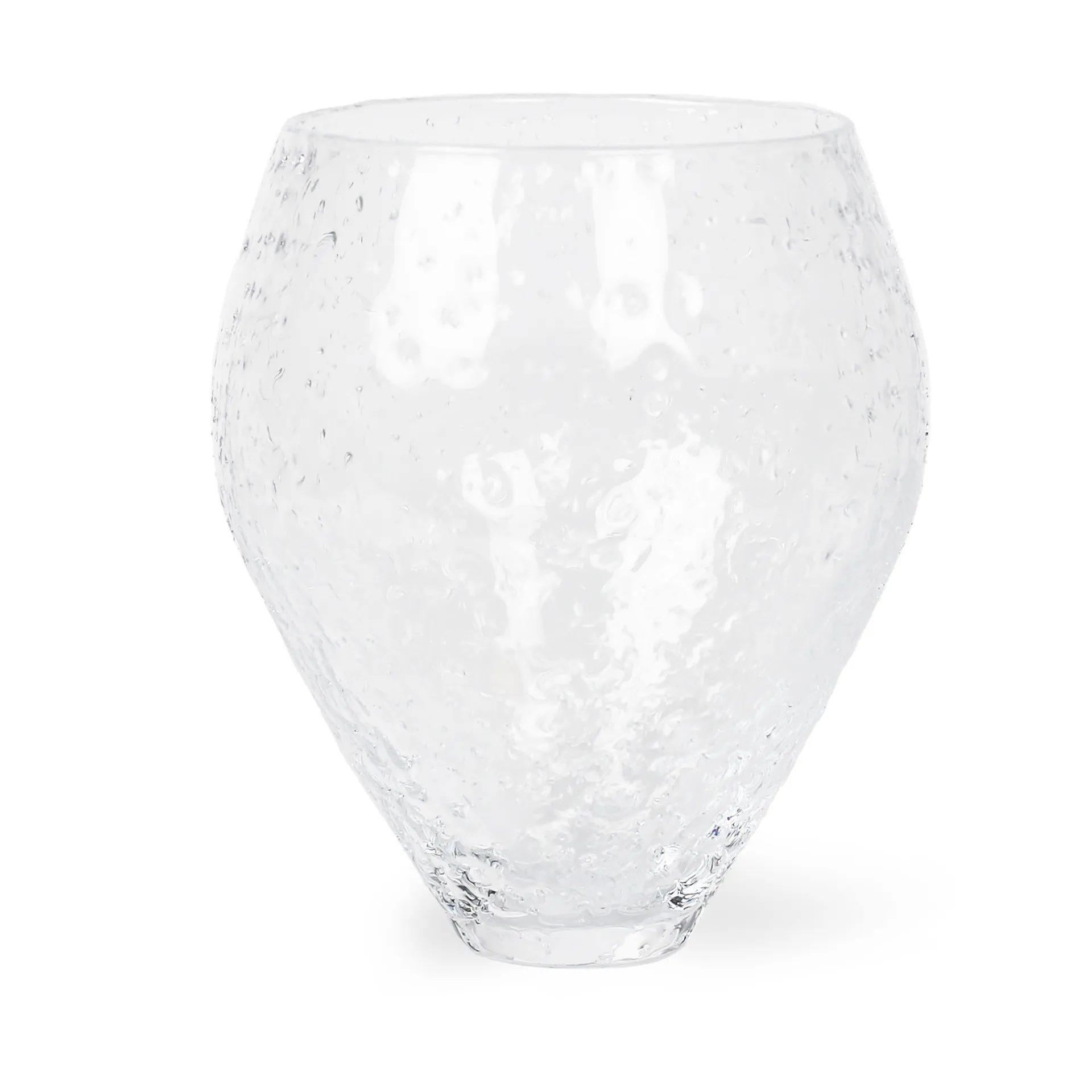 Vaso in vetro Crushed medio, Trasparente Ro Collection