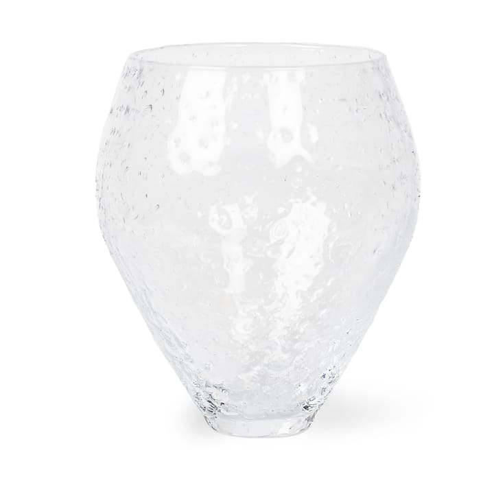 Vaso in vetro Crushed medio - Trasparente - Ro Collection