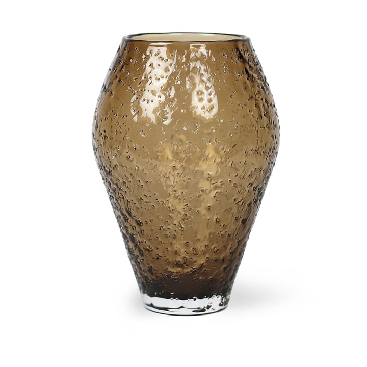 Vaso in vetro Crushed piccolo - Seppia - Ro Collection