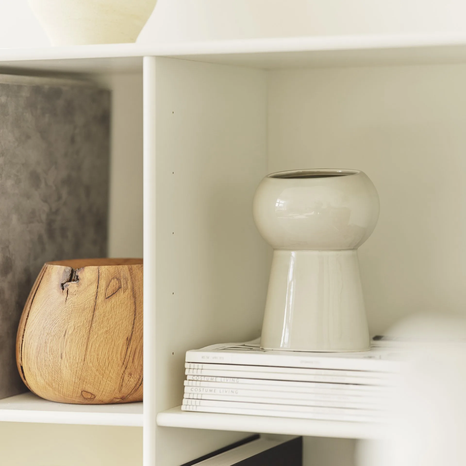 Vaso Oval nr. 65, Moon stone Ro Collection