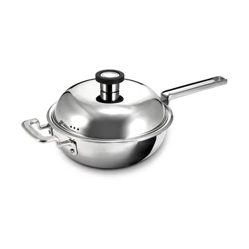 316 Series wok pan - Acciaio inossidabile, 22 cm - Robert Welch