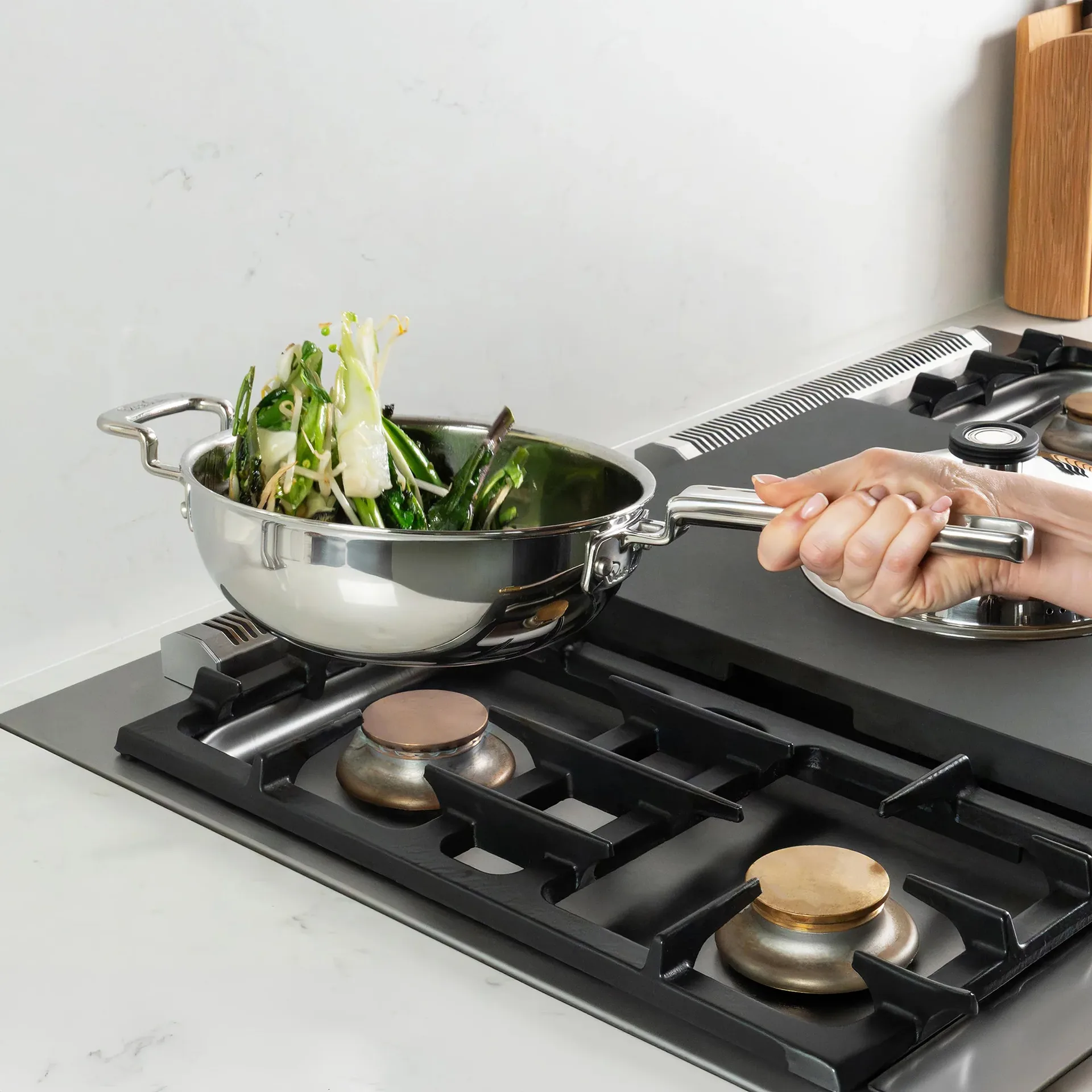 316 Series wok pan, Acciaio inossidabile, 22 cm Robert Welch