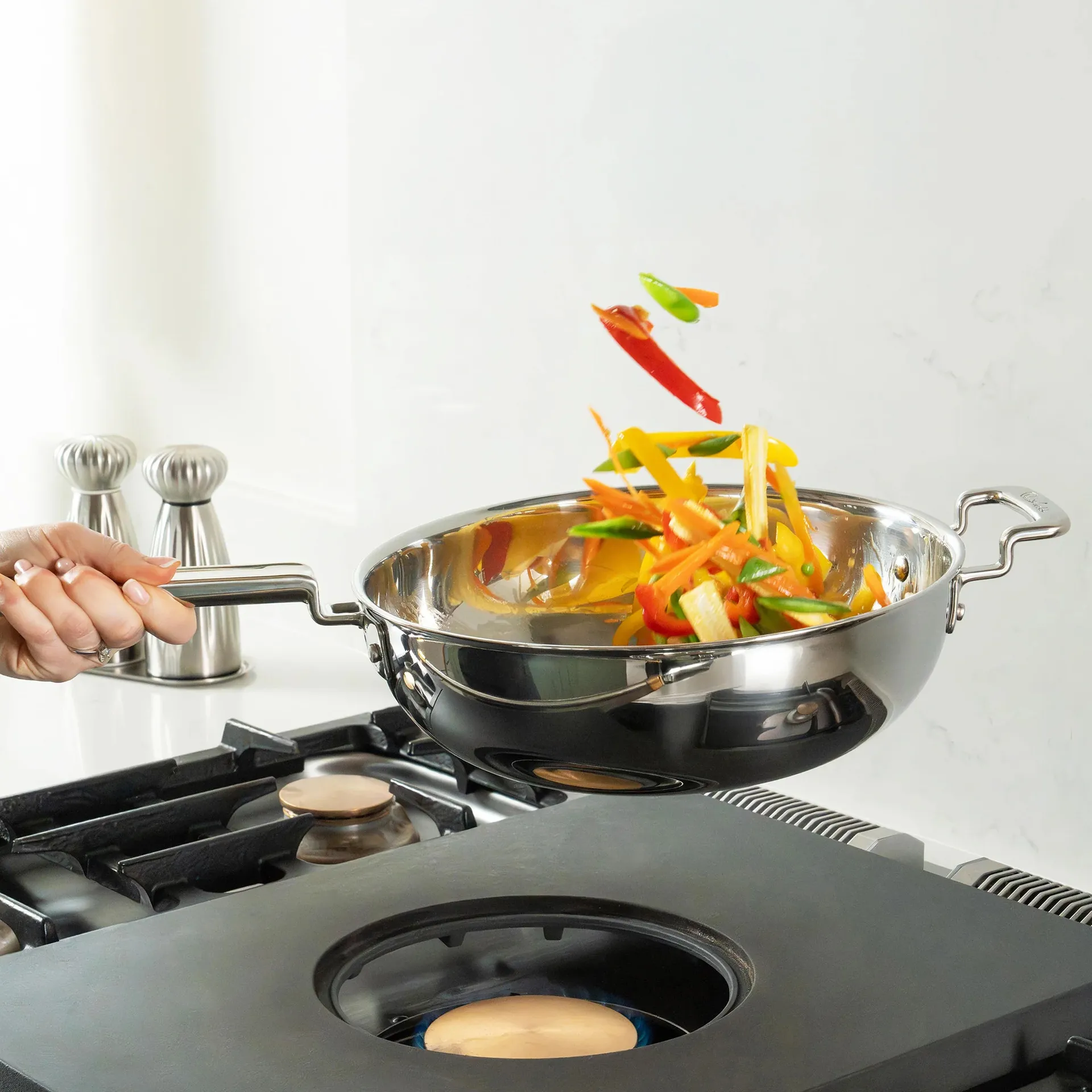 316 Series wok pan, Acciaio inox, 28 cm Robert Welch