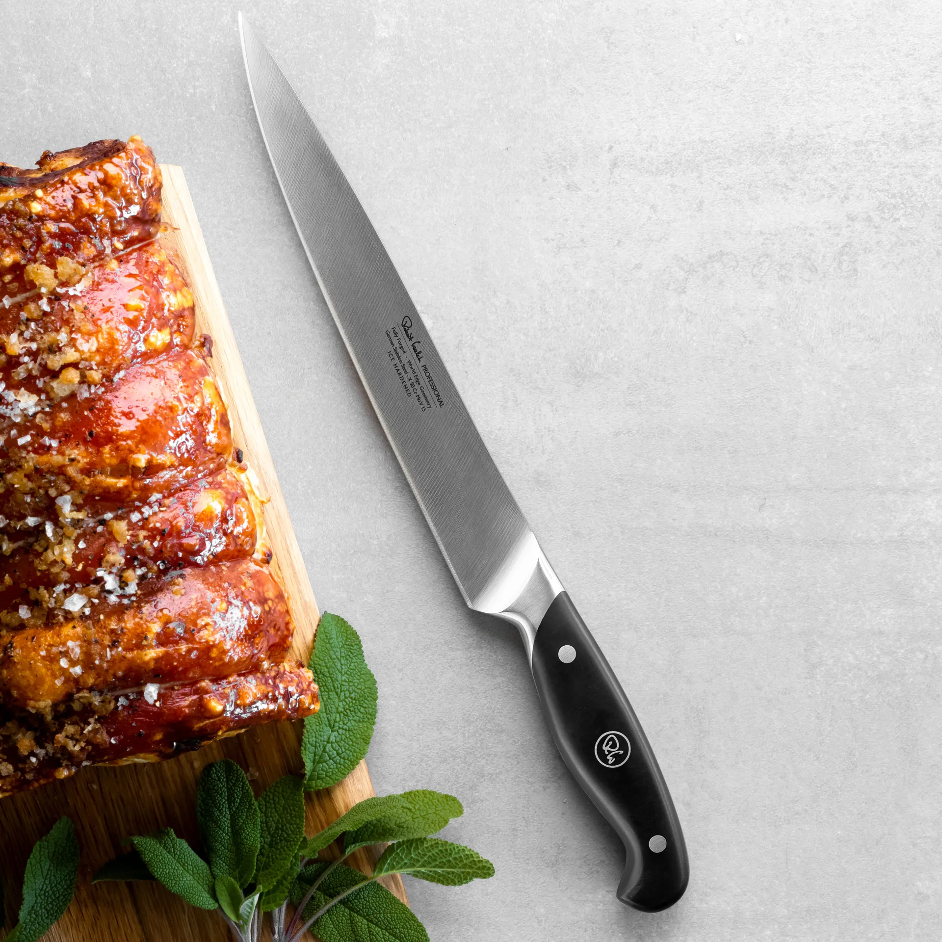 Coltello da intaglio professionale Robert Welch 22 cm, Acciaio inossidabile Robert Welch