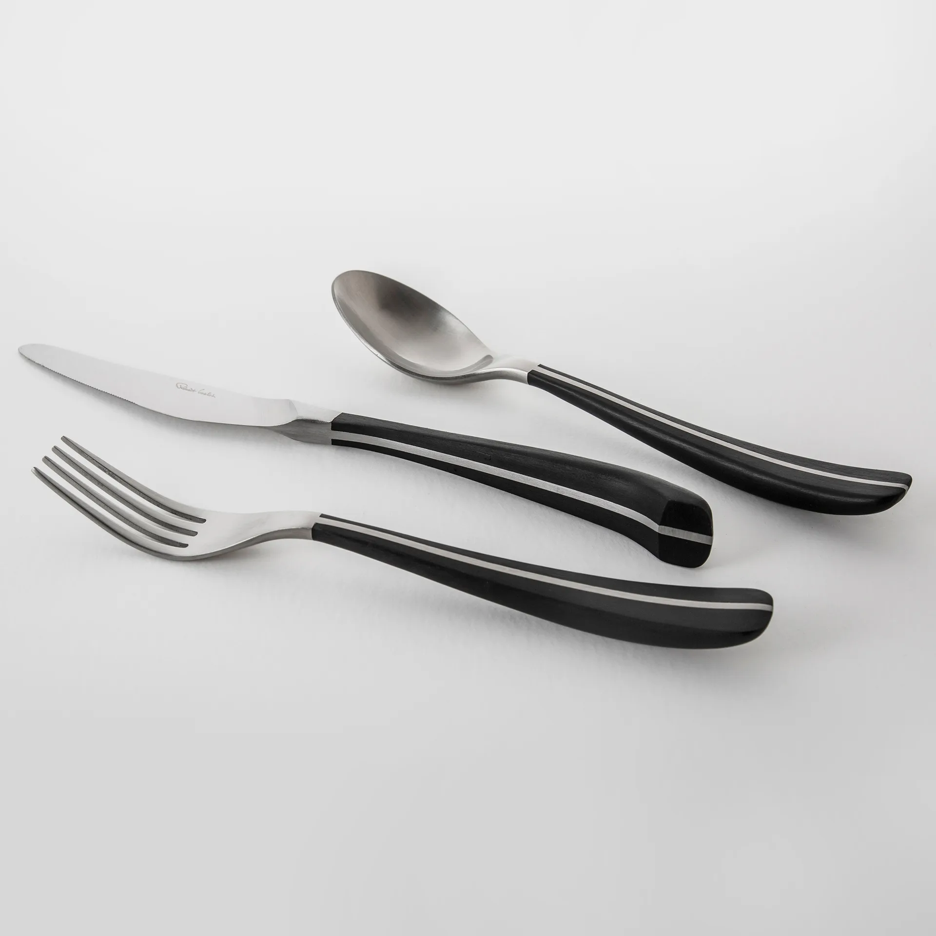 Cucchiaino Contour, nero Robert Welch