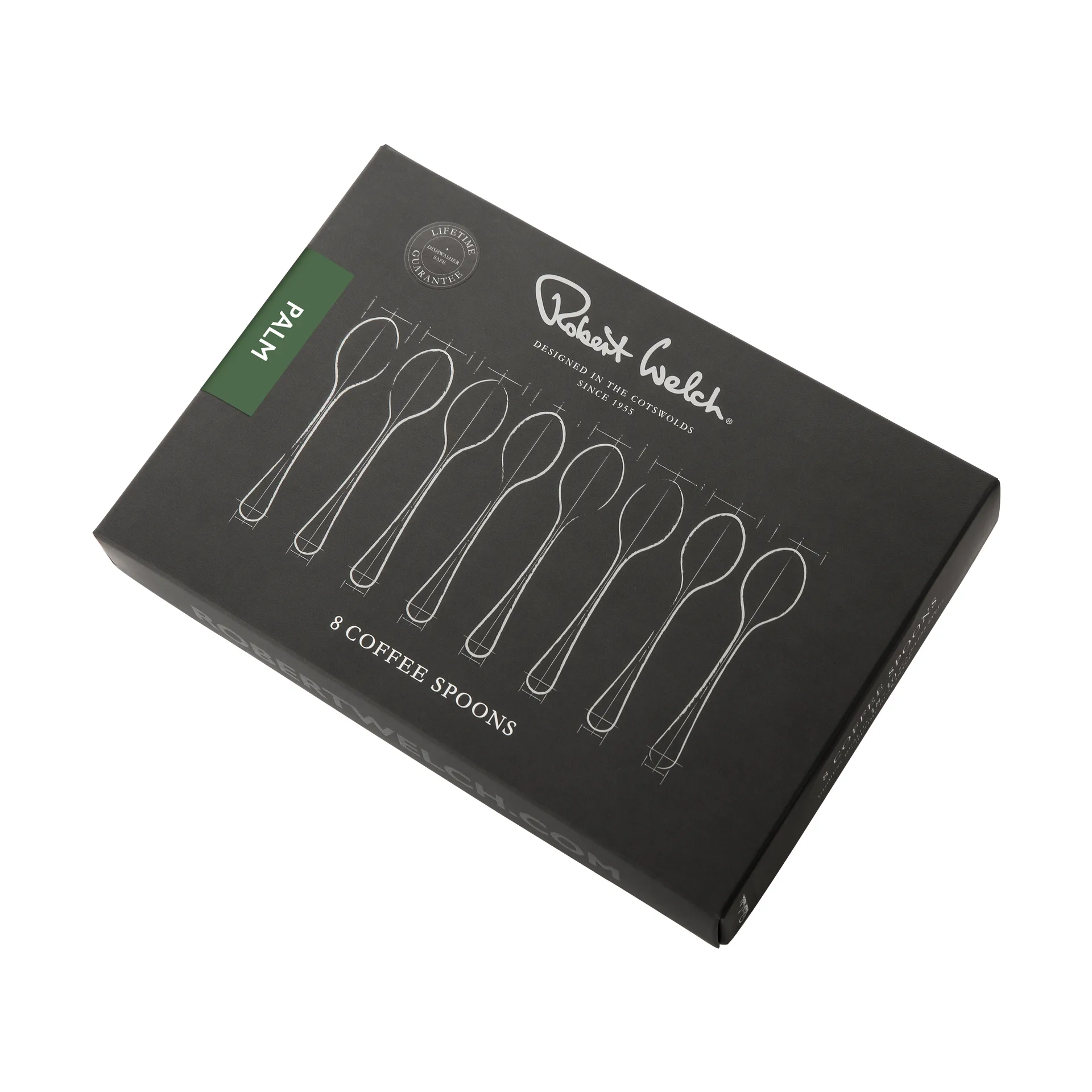 Cucchiaino da caffè Palm Bright, confezione da 8, Acciaio inox Robert Welch