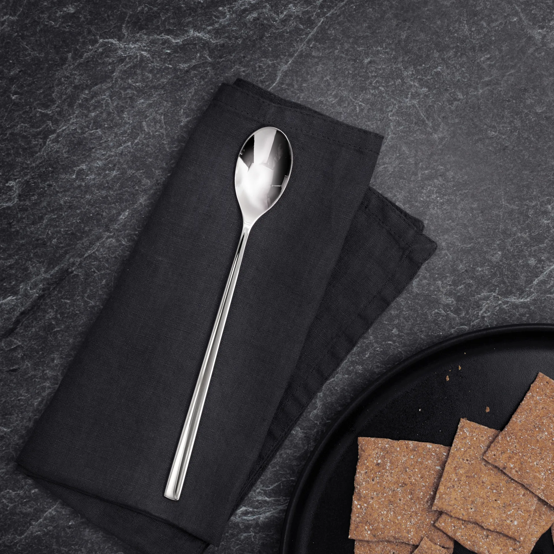 Cucchiaino lungo Blockley liscio, Acciaio inossidabile Robert Welch