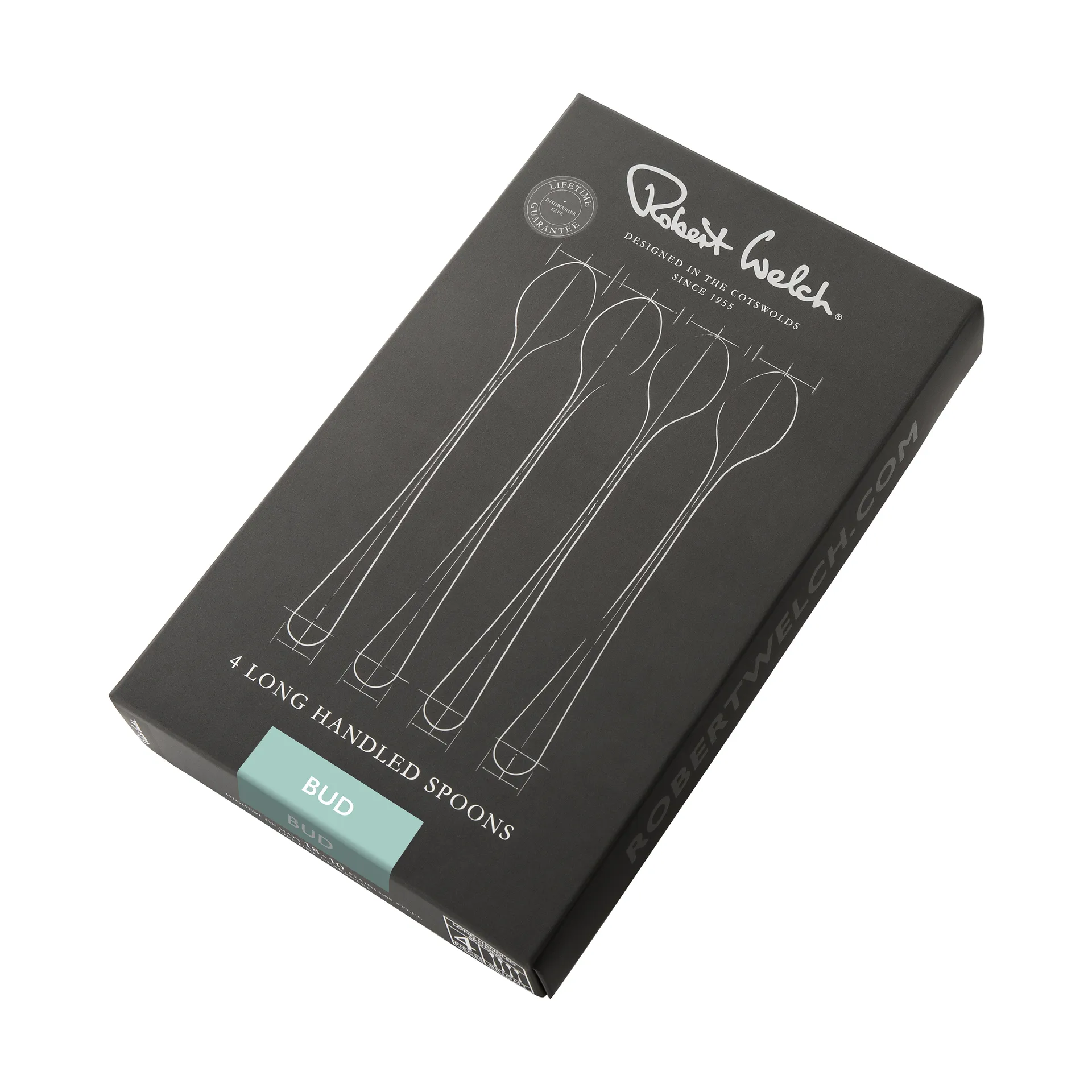 Cucchiaio da caffelatte Bud Bright 4 pezzi, Acciaio inossidabile Robert Welch