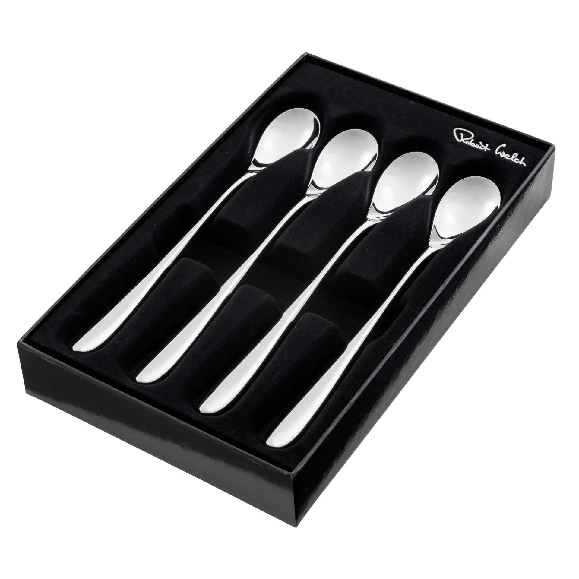 Cucchiaio da caffellatte Bourton Bright 4 pezzi, Acciaio inossidabile Robert Welch