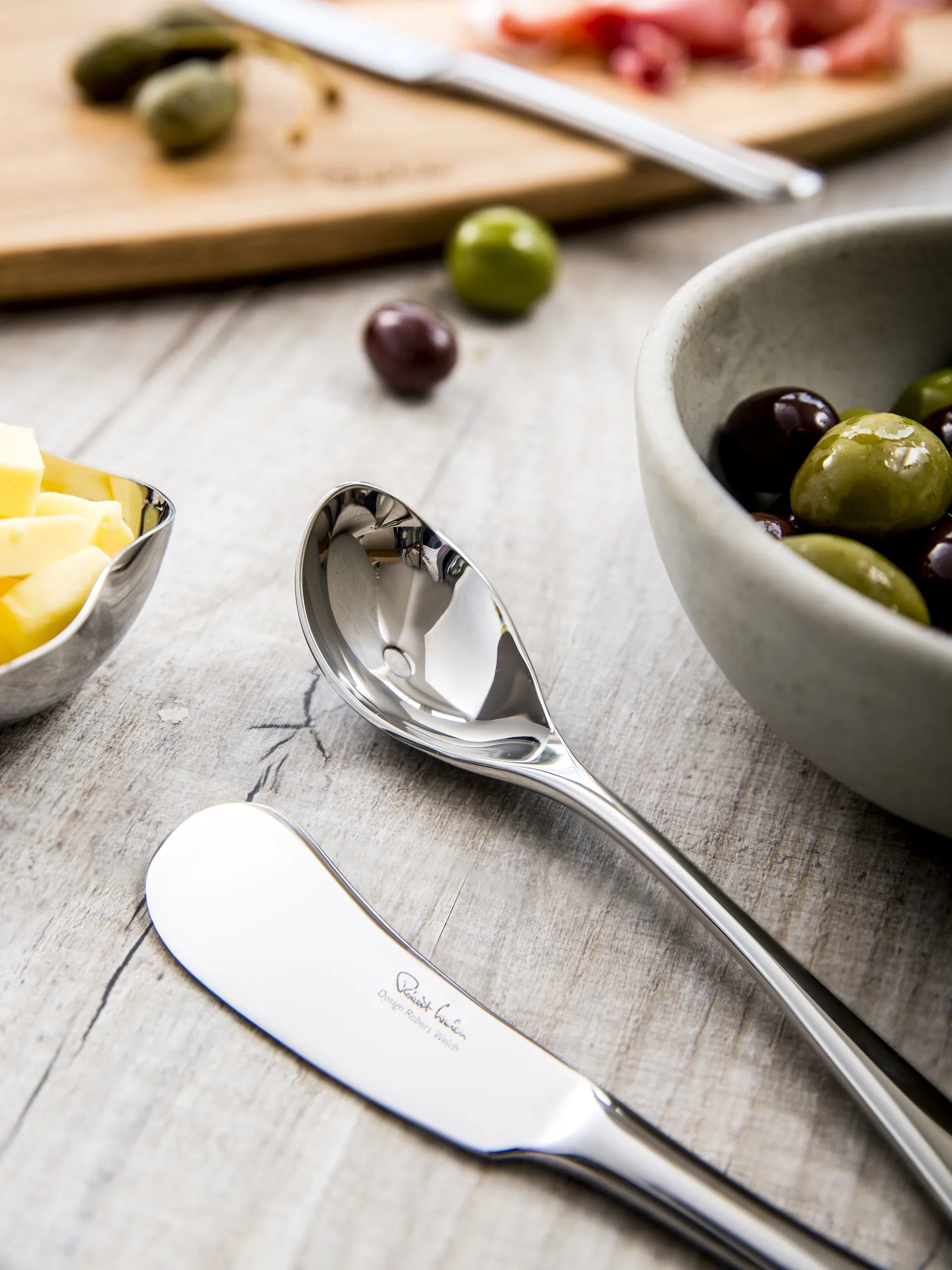Cucchiaio per olive Radford lucido, Acciaio inossidabile Robert Welch