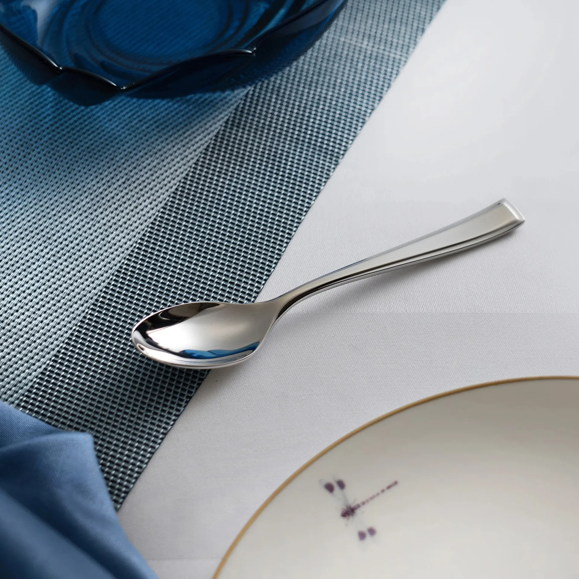 Fairford bright US cucchiaino, Acciaio inox, 15,7 cm Robert Welch