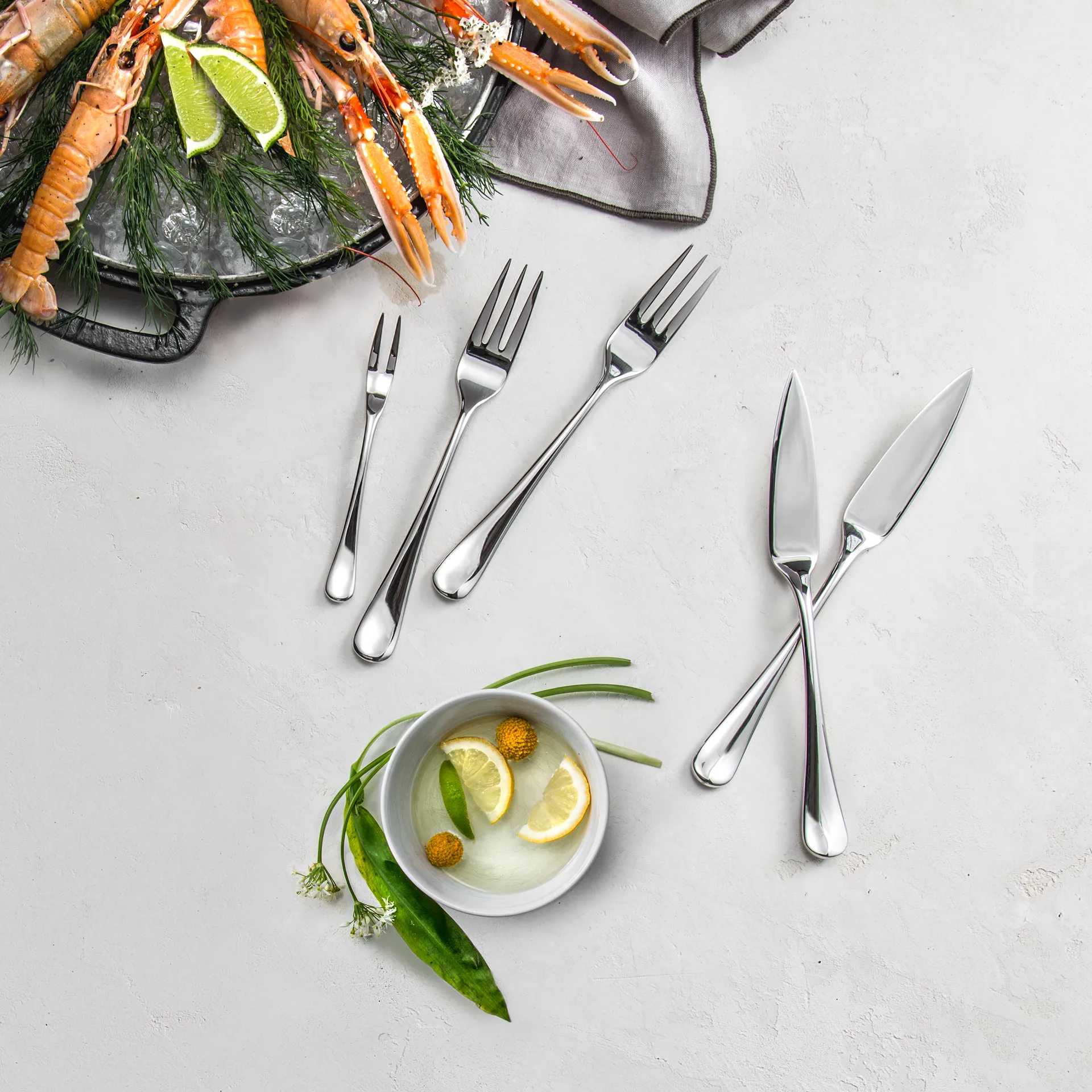 Forchetta da pesce specchio Radford, Acciaio inossidabile Robert Welch