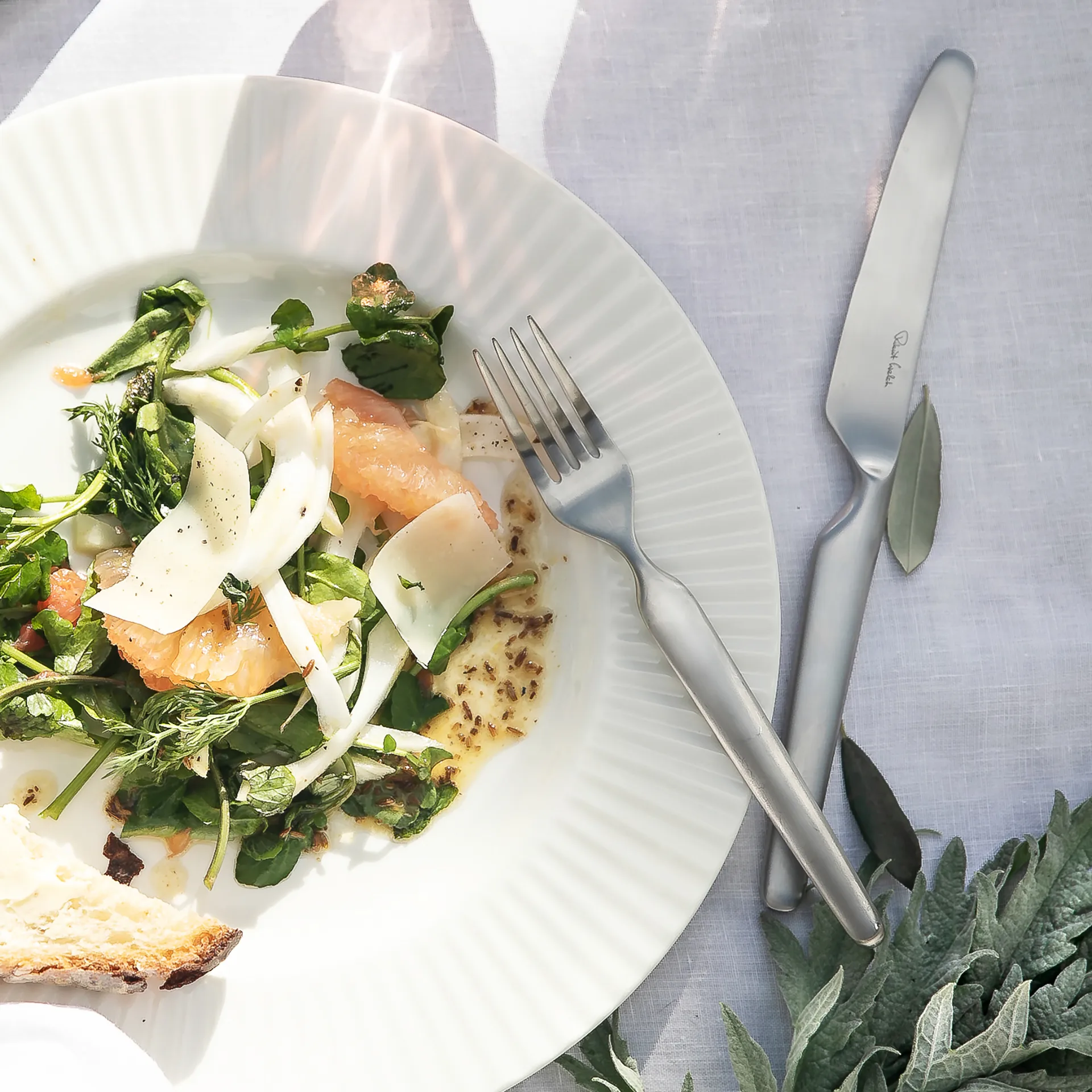 Forchetta da tavola Bergen opaca, acciaio inossidabile Robert Welch