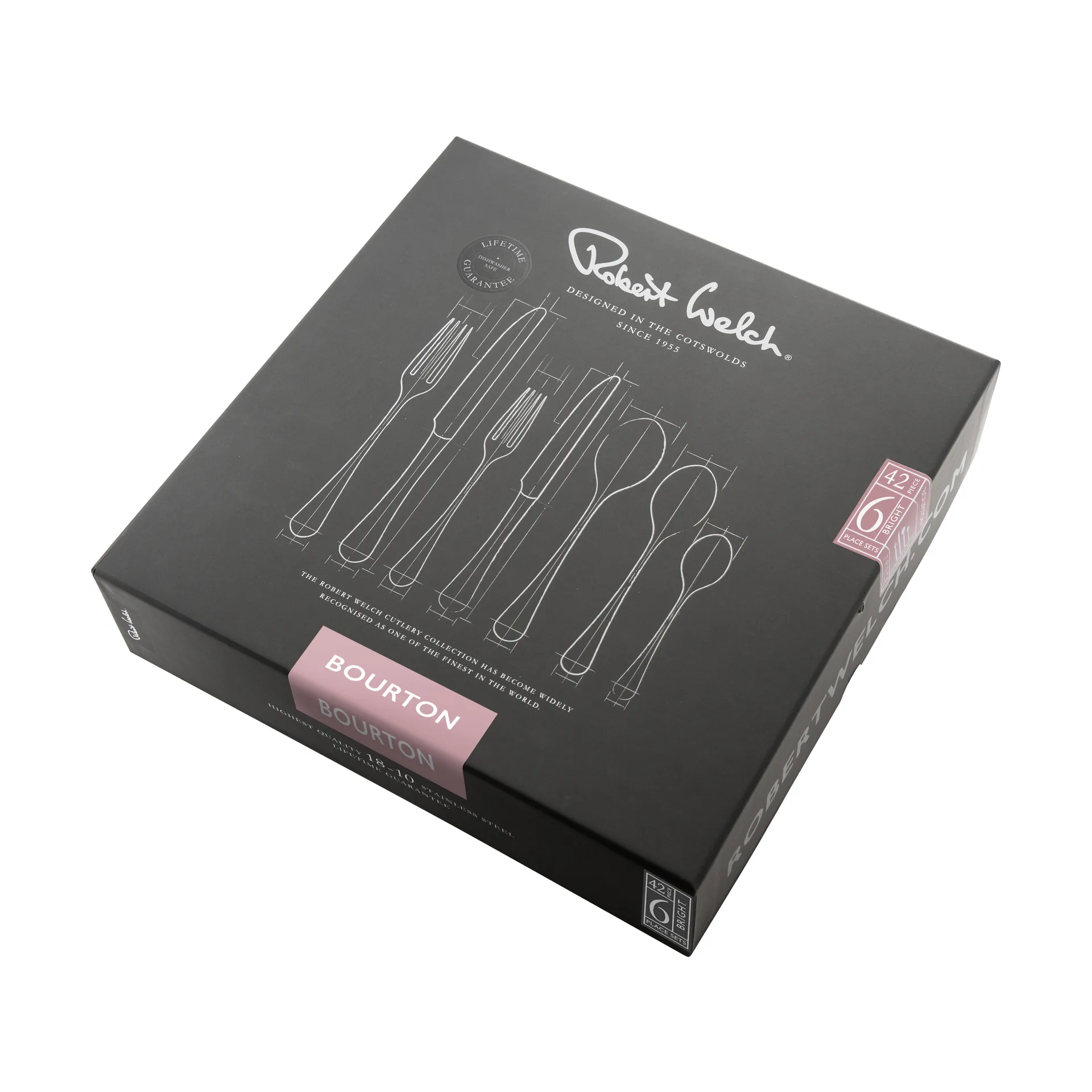 Posate Bourton Bright, 42 pezzi Robert Welch